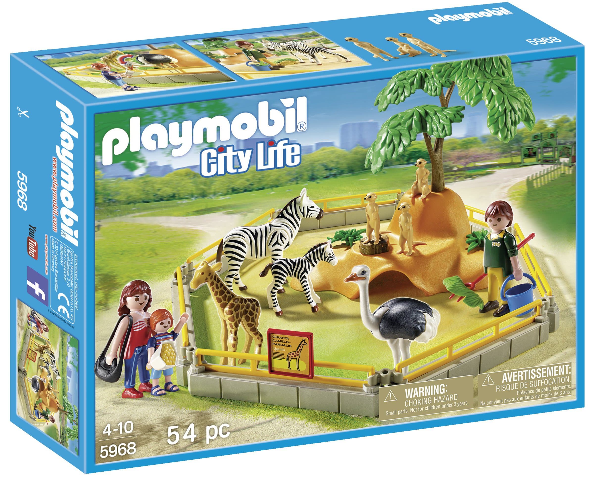 5968 Wild Animal Zoo Enclosure Playset