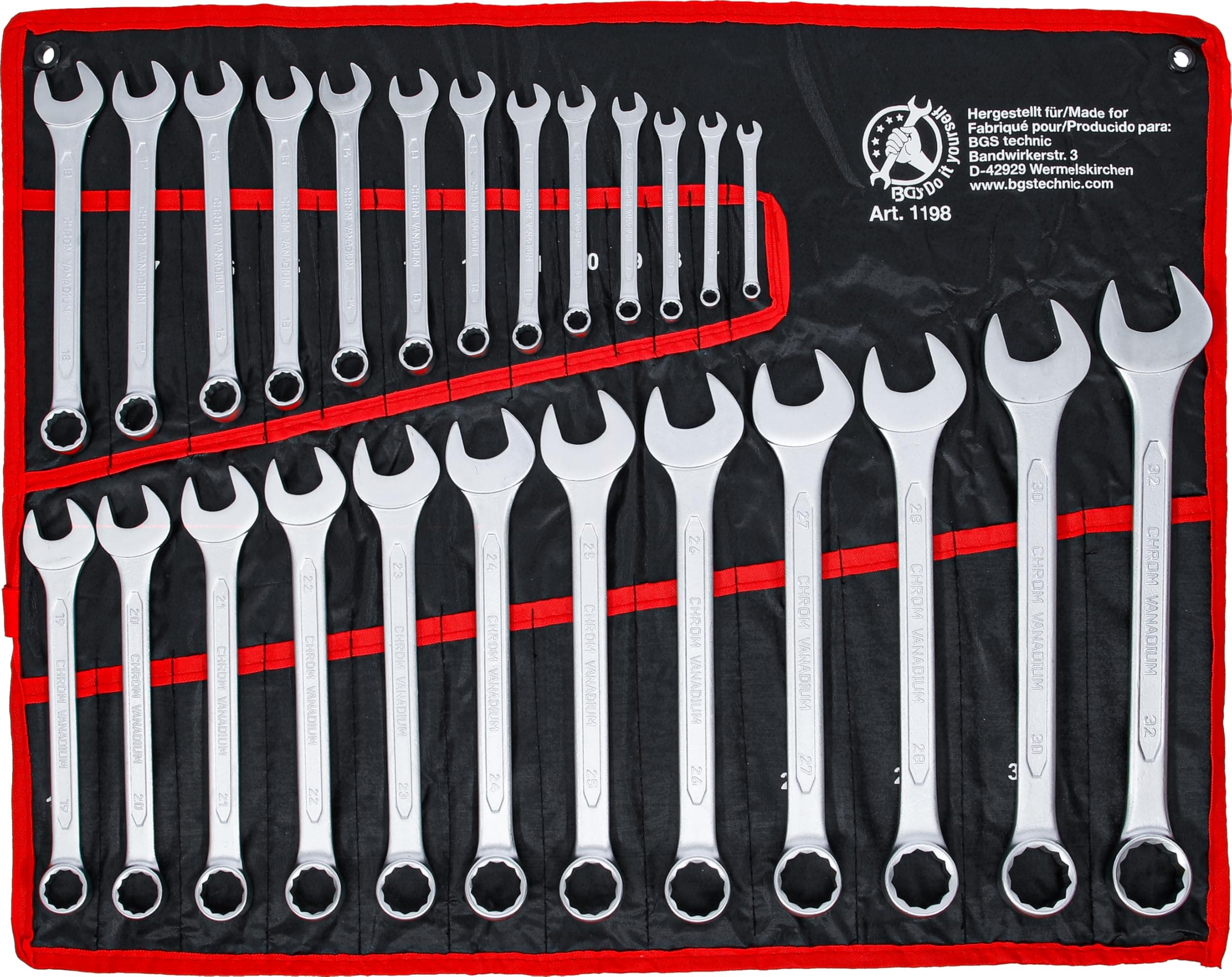 BGS Diy 1198 | Combination Spanner Set | 6-32 mm | 25 pcs.