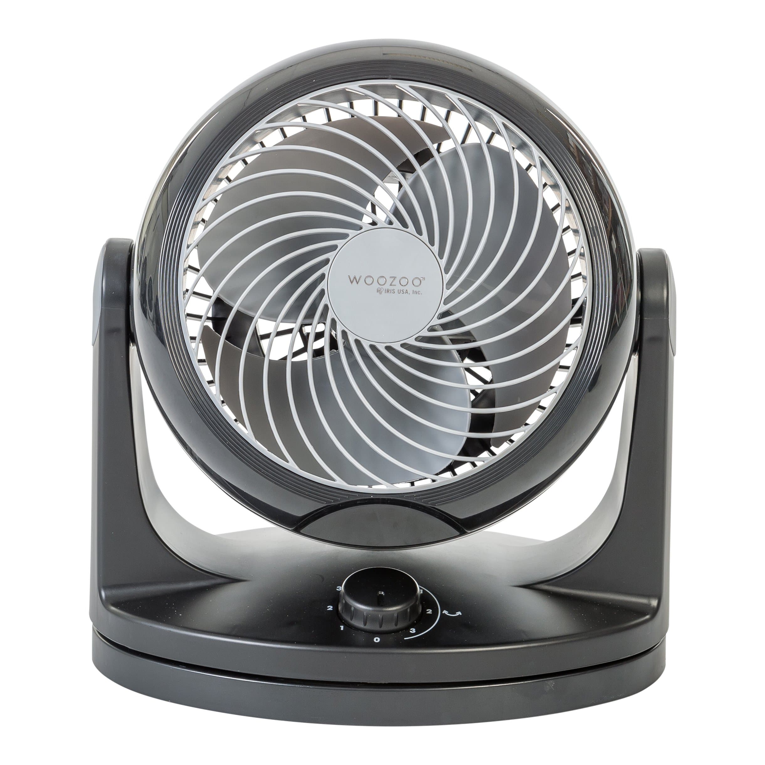 Iris OhyamaWoozoo Table Fan, 23㎡, Desk Fan, Black, 3 Speeds, Silent, Compact, Portable, Quiet, Oscillation, For Bedroom, Living Room, Kitchen, Air Circulator, Small, Cooling, Powerful, PCF-HD18