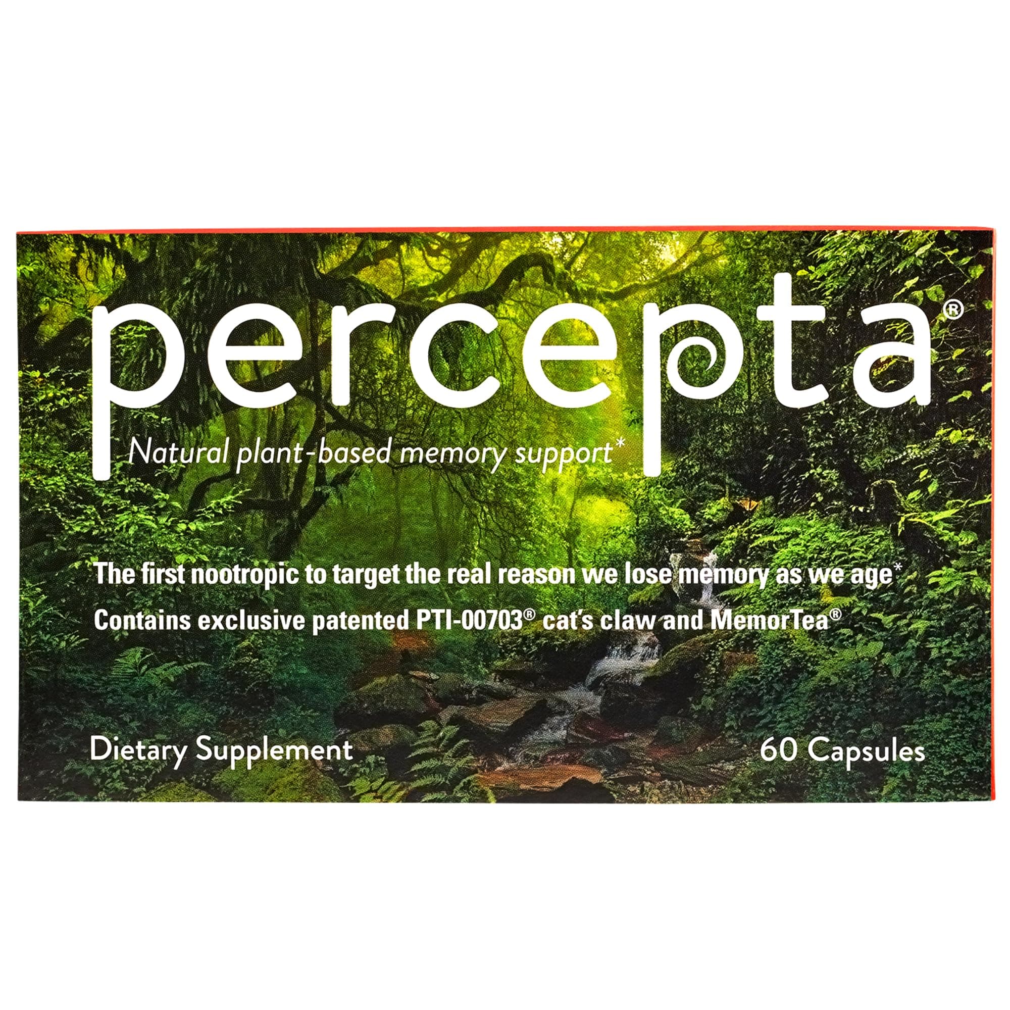 Plant-Based Memory Support - Natural Nootropic Brain Booster - Memory, Focus, Concentration - 30 Day Supply