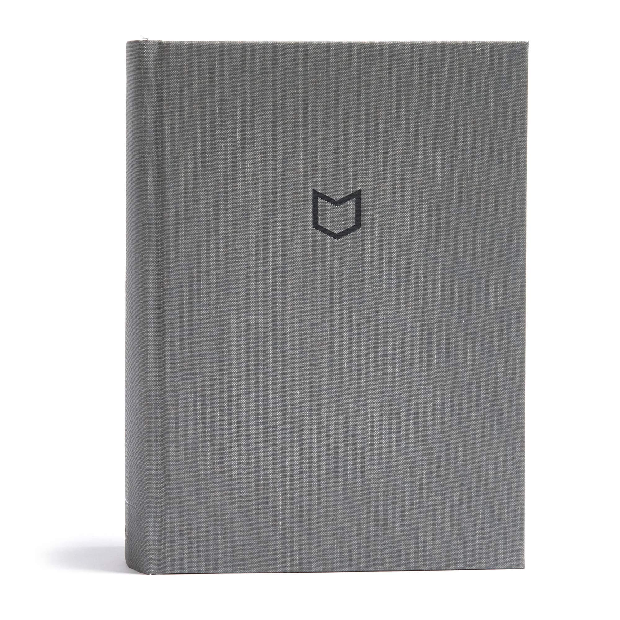 CSB He Reads Truth Bible, Charcoal Cloth Over Board: Black Letter, Wide Margins, Notetaking Space, Reading Plans, Sewn Binding, Two Ribbon Markers, Easy-To-Read Bible Serif Type