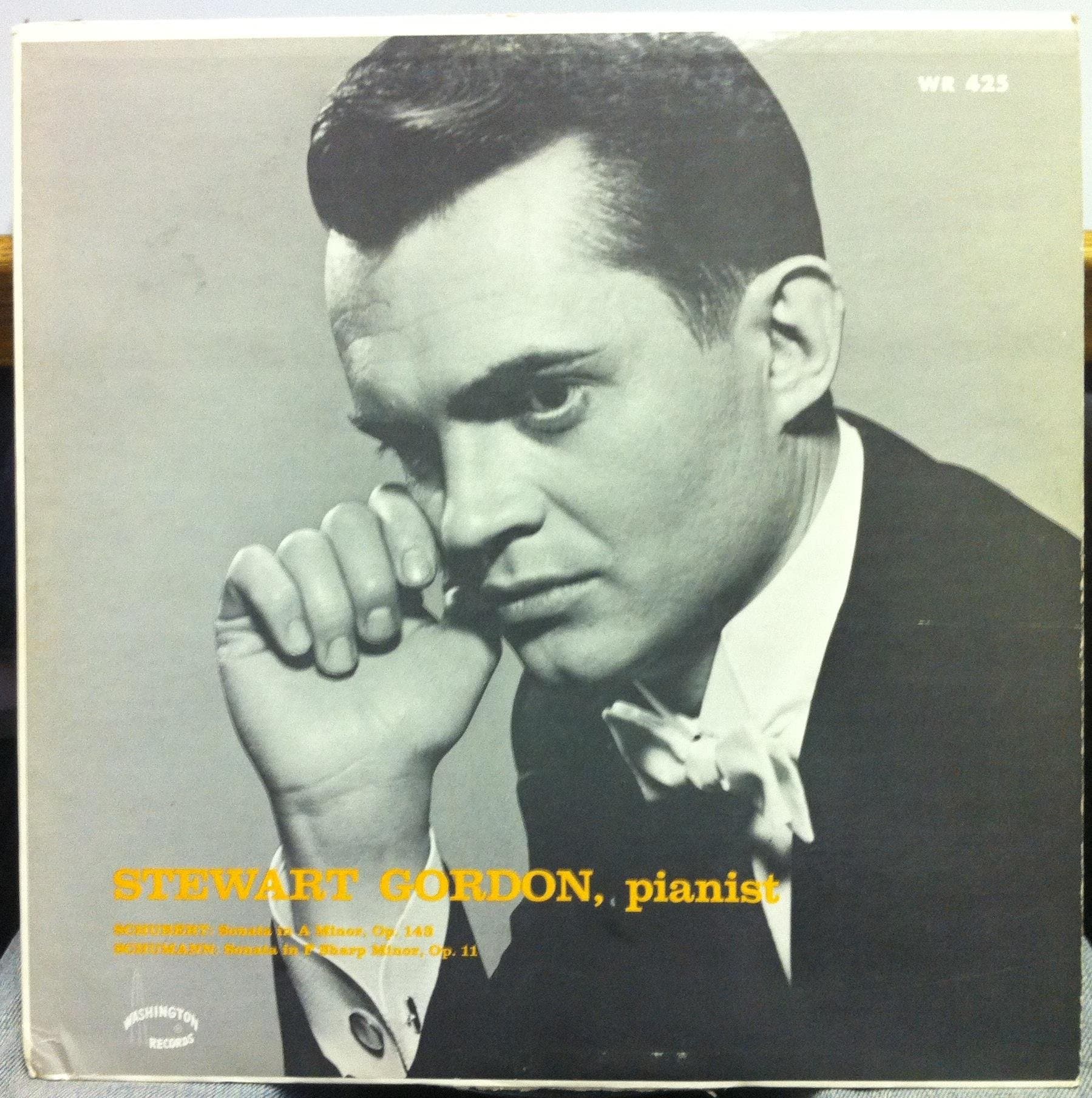 STEWART GORDON SCHUBERT SCHUMANN PIANO SONATAS vinyl record
