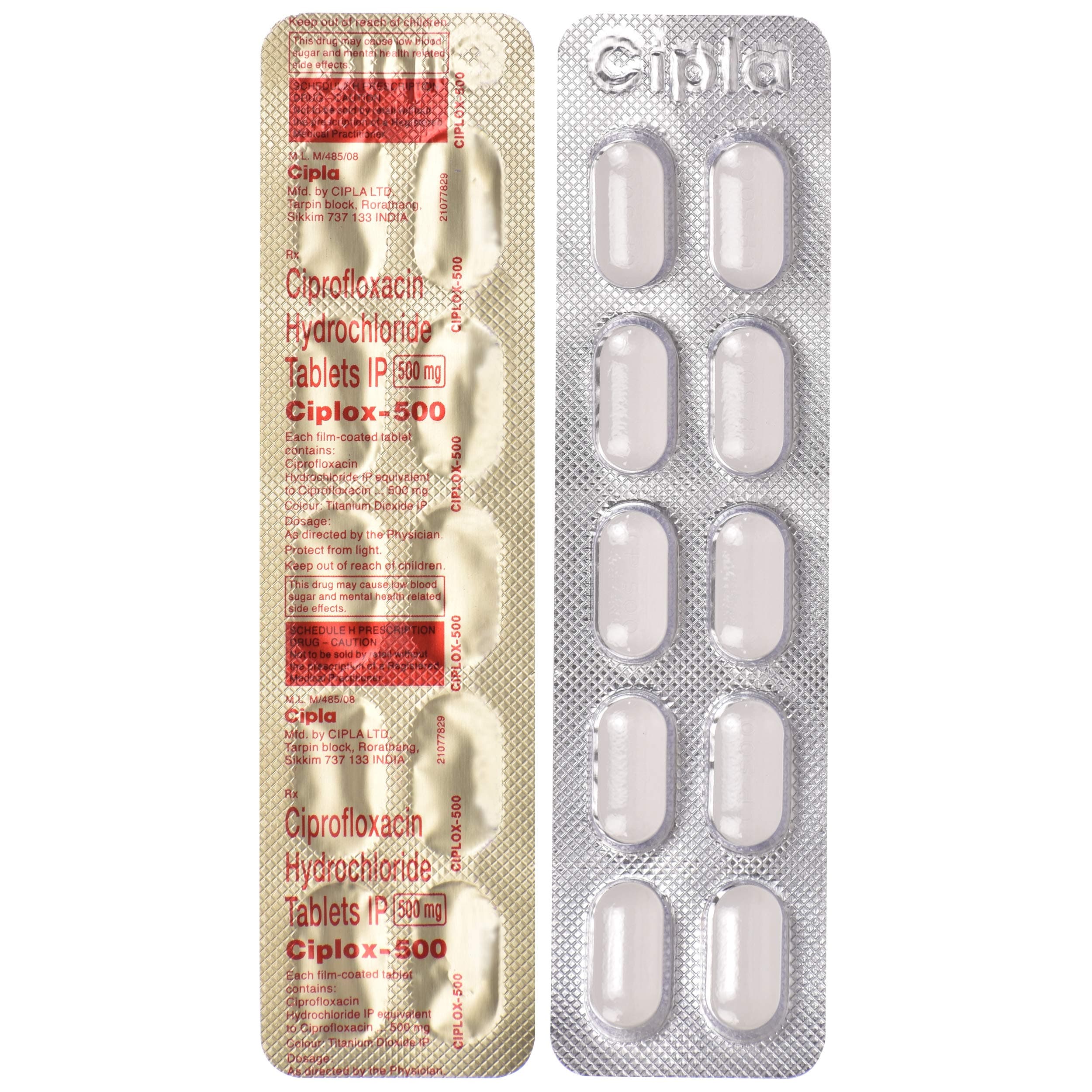 Ciplox-500 - Strip of 10 Tablets