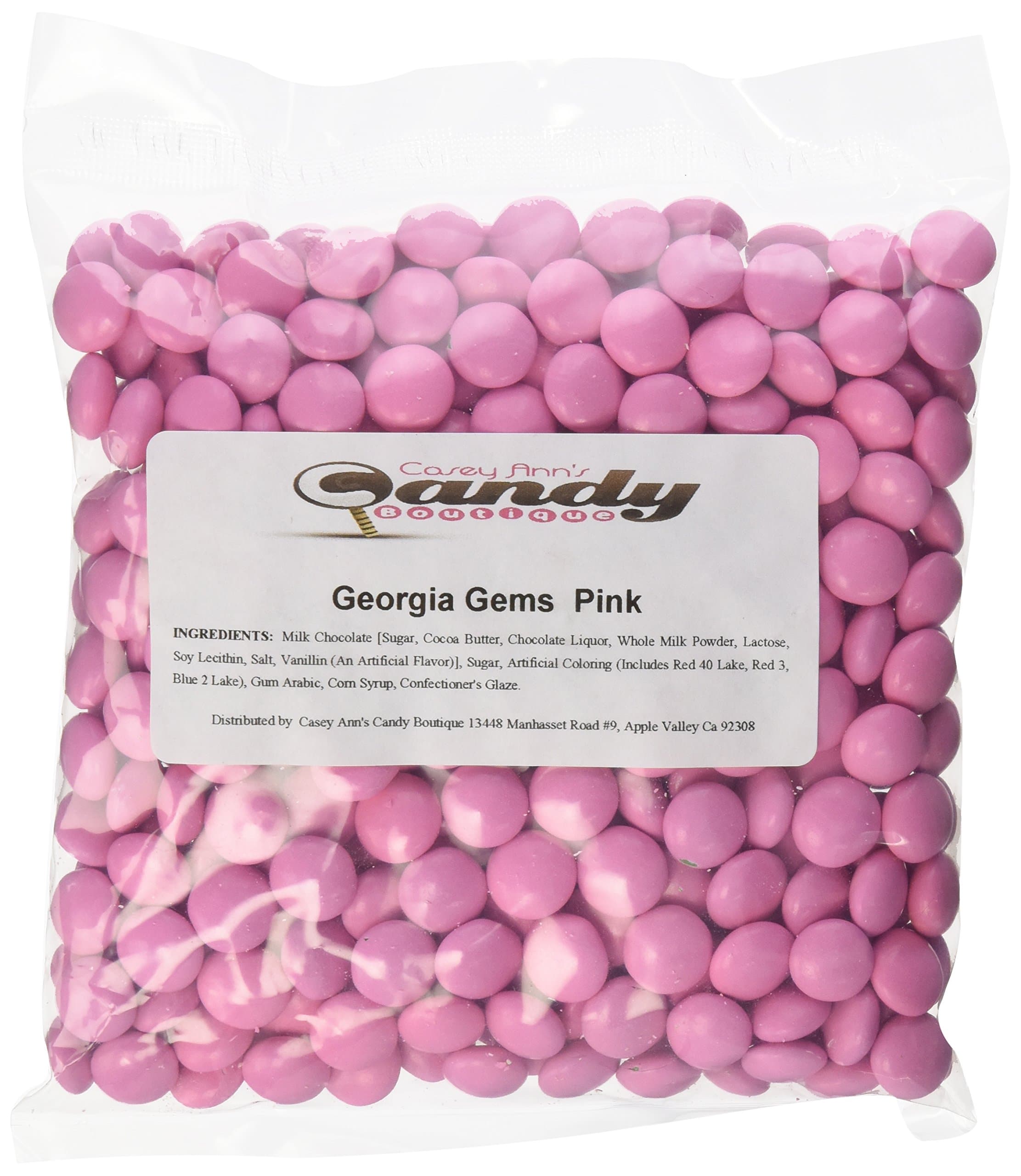 Pink Milk Chocolate Gems 1 Pound Bag