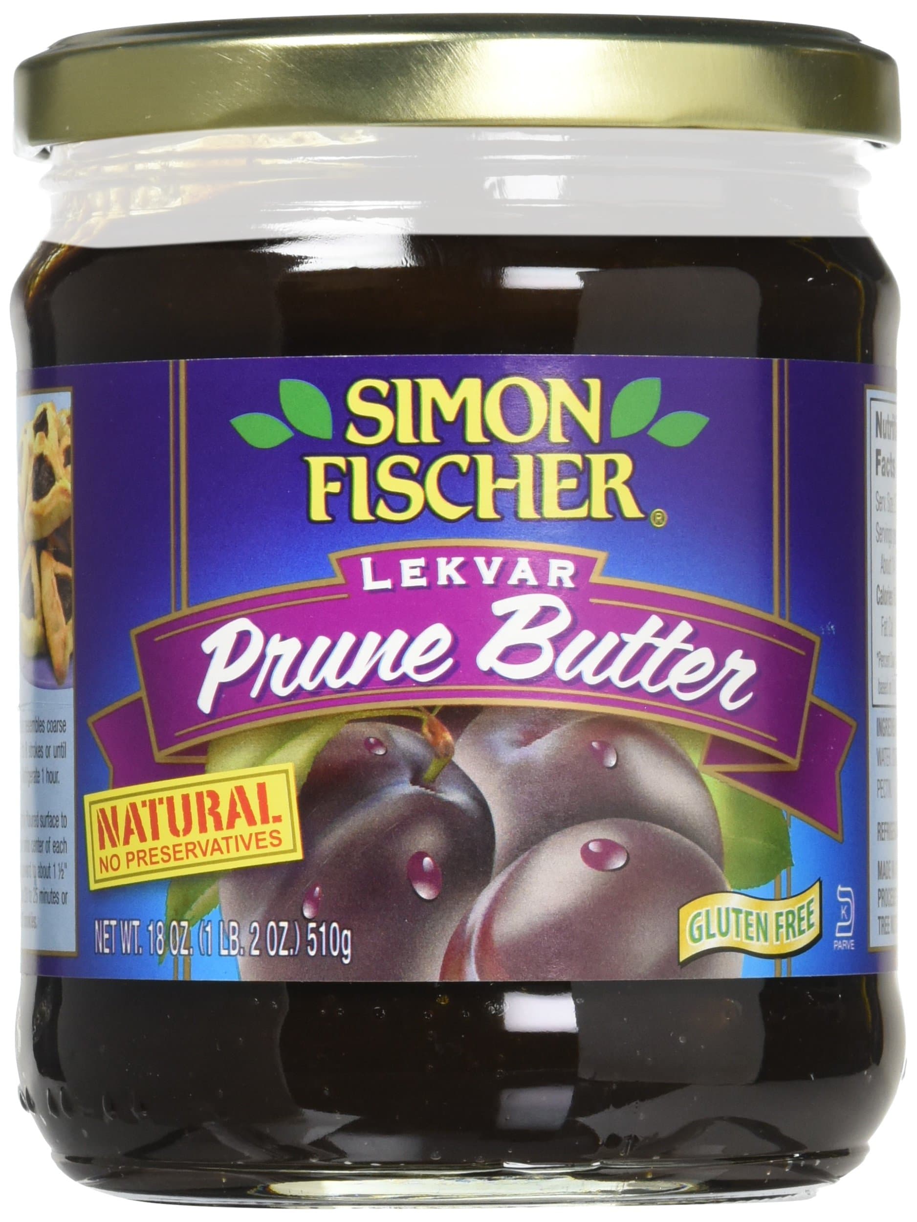 Simon Fischer Fruit Bttr Prune Lekvar 18 oz