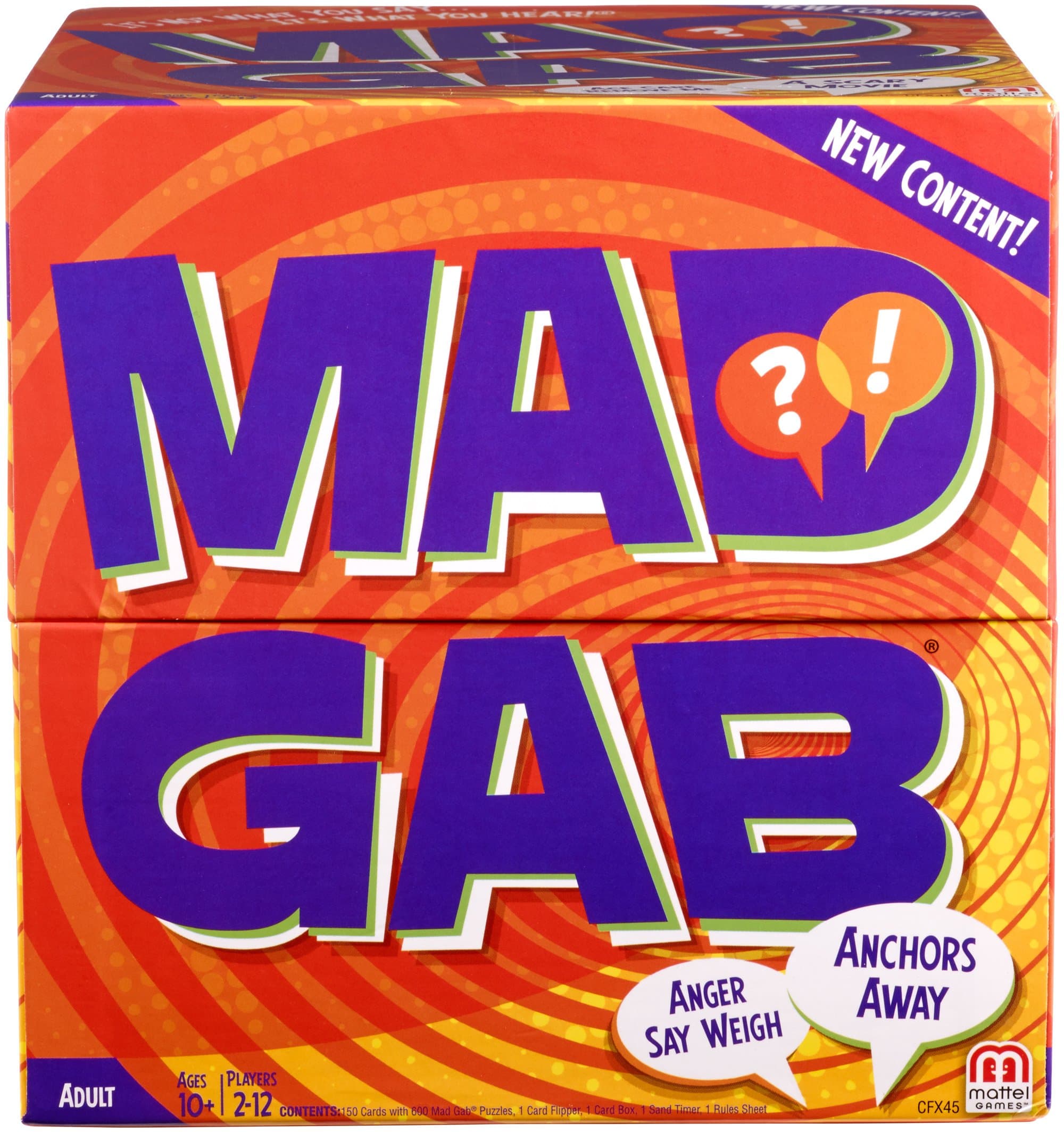 Mattel Games Mad Gab Game
