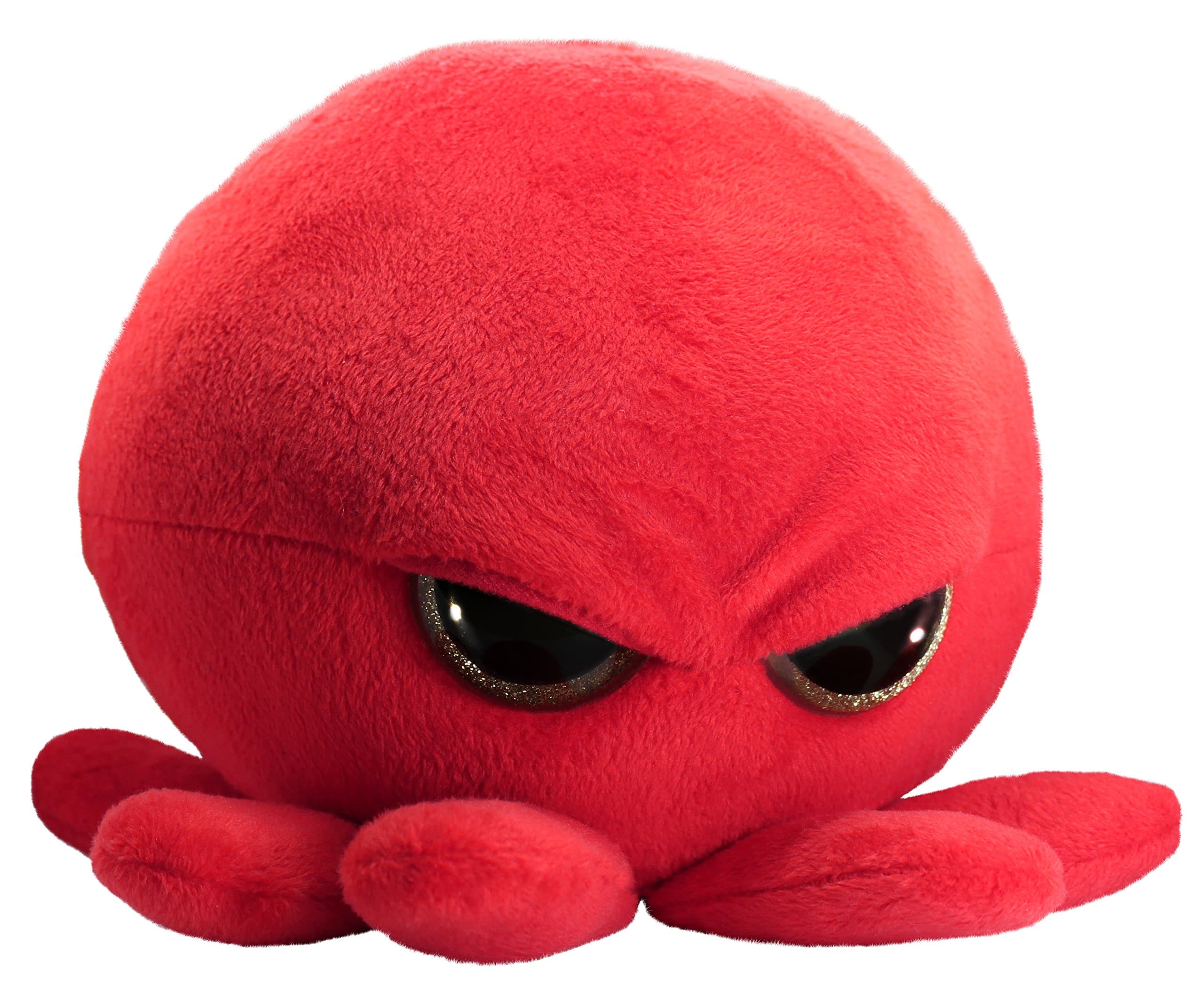 The Grumpy Octopus Baby - Adorable Super Soft Plush Stuffed Animal Toy (Glitter Eyes) - Large 30cm