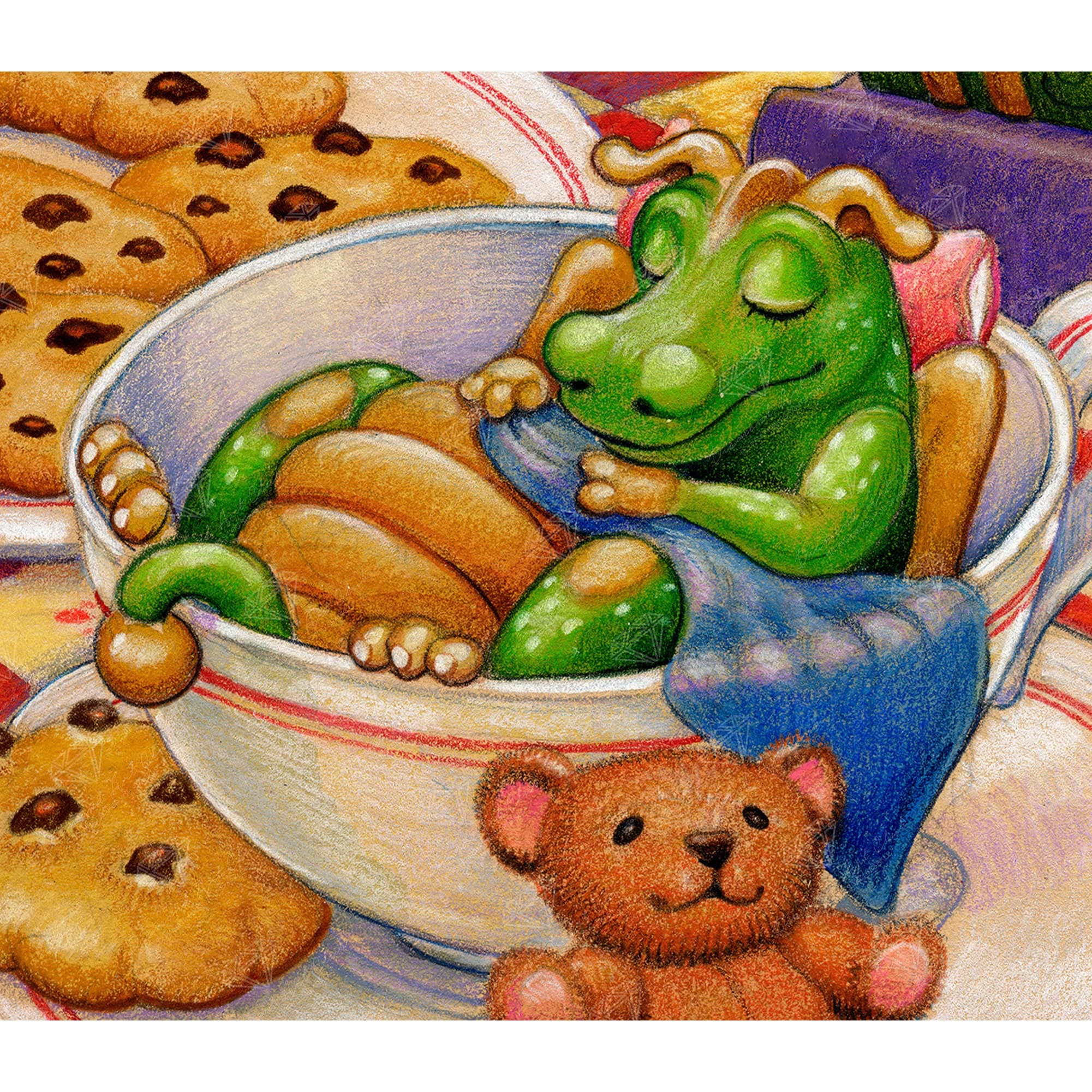 Diamond Art Club Naptime Dragon Diamond Painting Kit, 15” x 13” (38 cm x 33 cm)