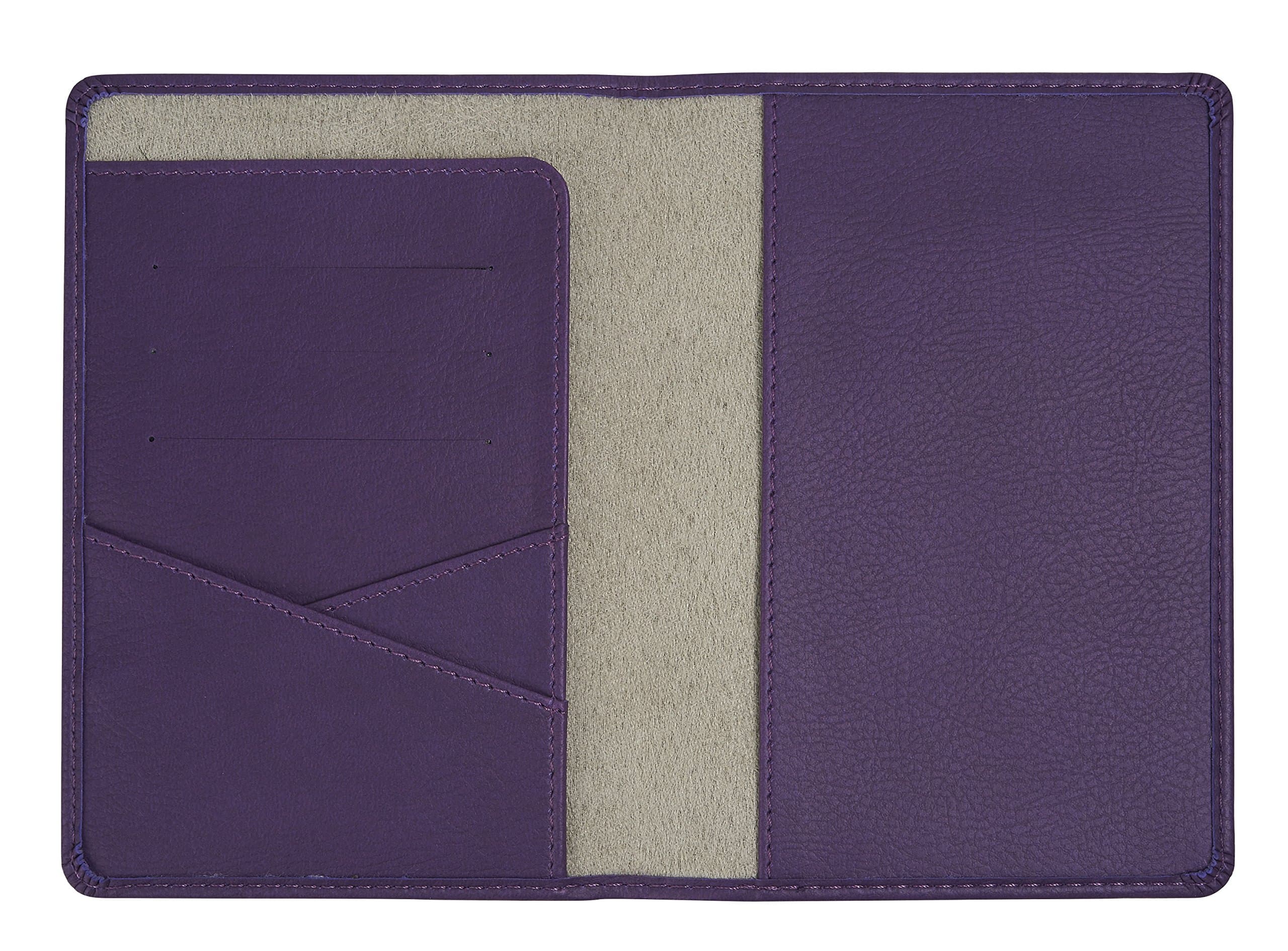 Monologue Lifestyle Passport Holder, 5.55 x 3.85 x 0.25 Inches, Purple (801281)
