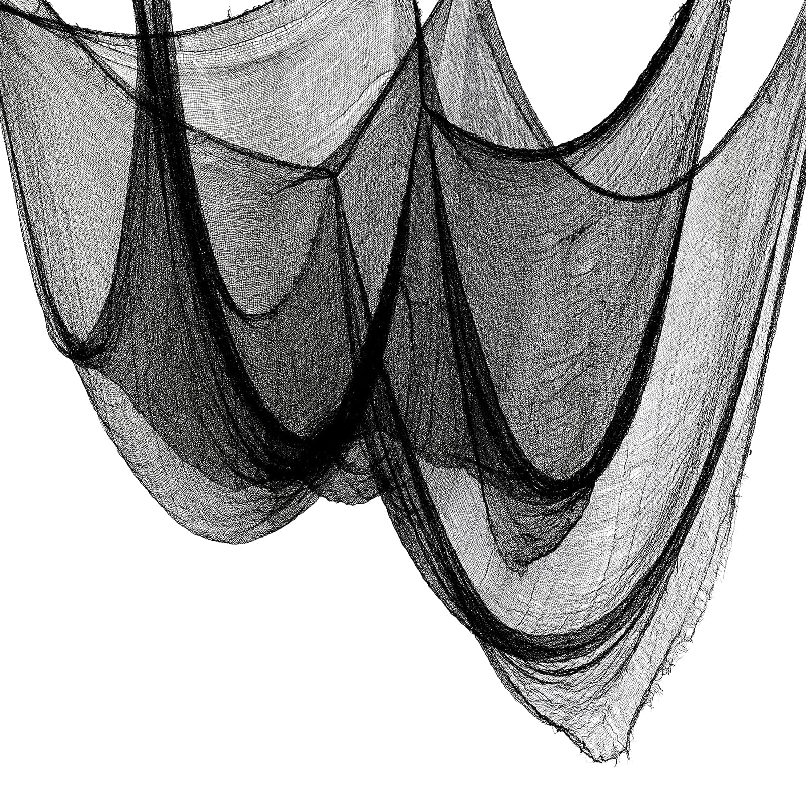 5Pcs Halloween Creepy Cloth Black - 30x72inch - Halloween Decorations - Creepy Spooky Indoor/Outdoor