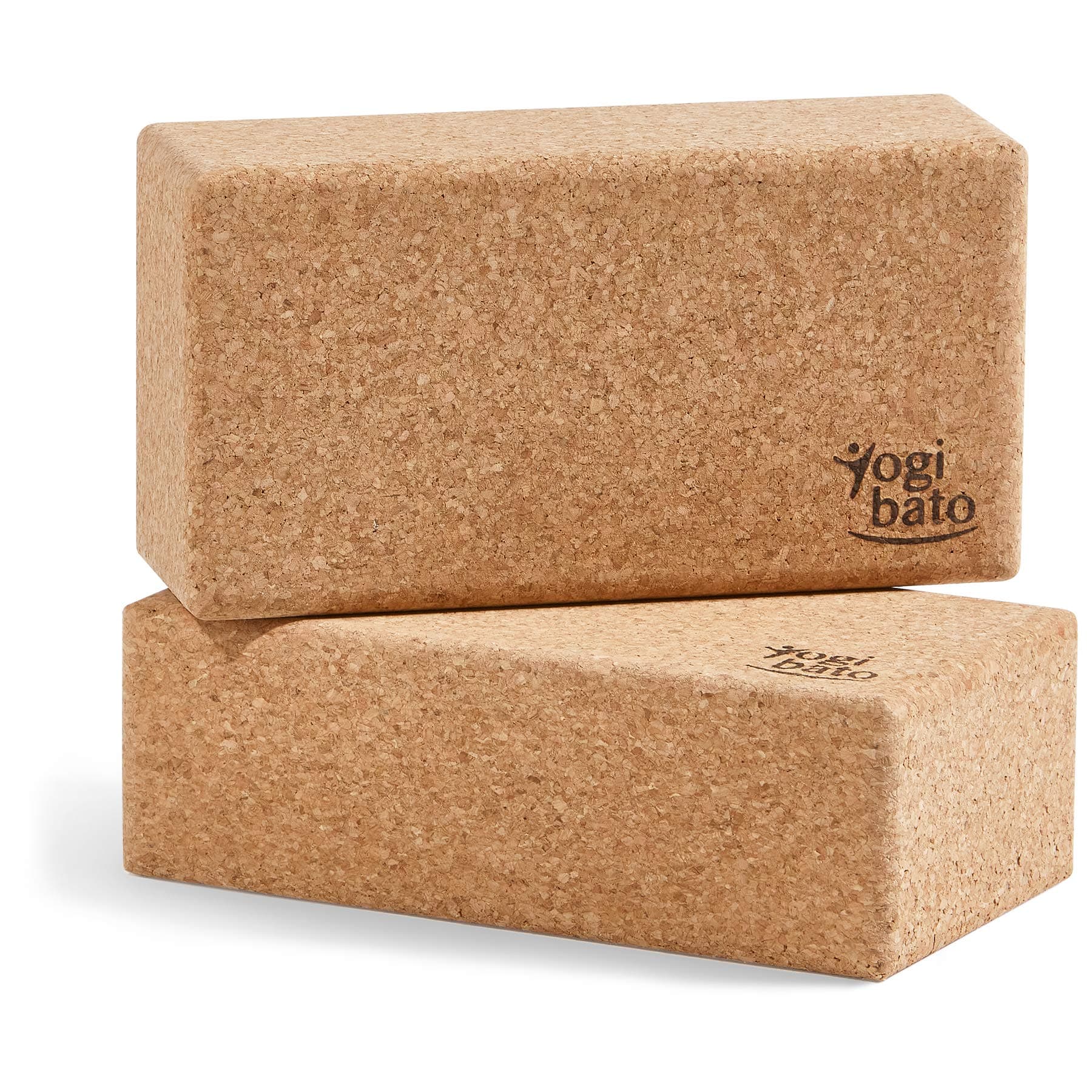 Yoga Block Cork Stable & Non-Slip Yoga Block 1 Pack & 2 Set Natural Cork Block for Yoga and Fitness - Pilates & Hatha Klotz - Cork Brick - Yoga Block 100% Natural Cork, YOBL275KOKO0001, Natural cork