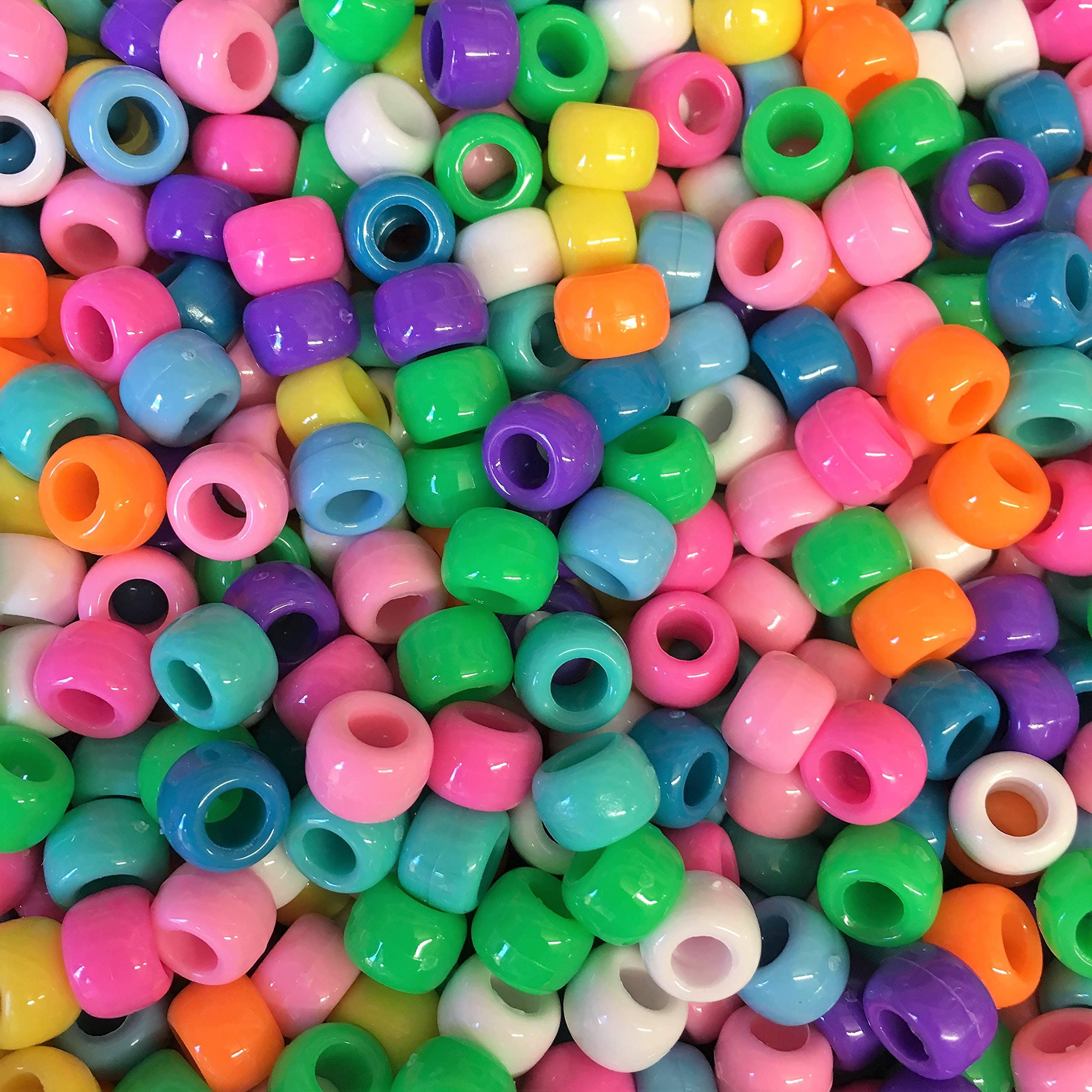 100 Mixed Bright Colors Pony Beads For Loom Band Craft