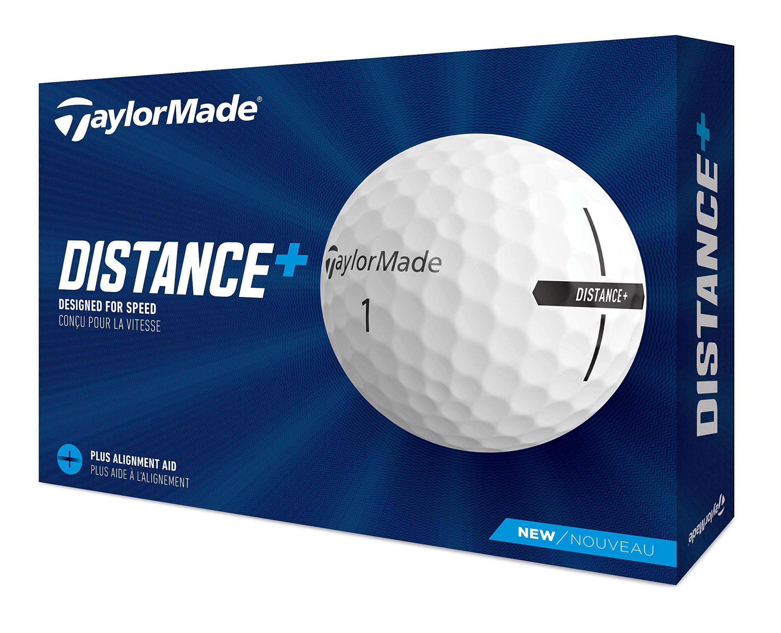 Distance+ Golf Balls 12 Balls (4 x Set of 3) - White, One Size