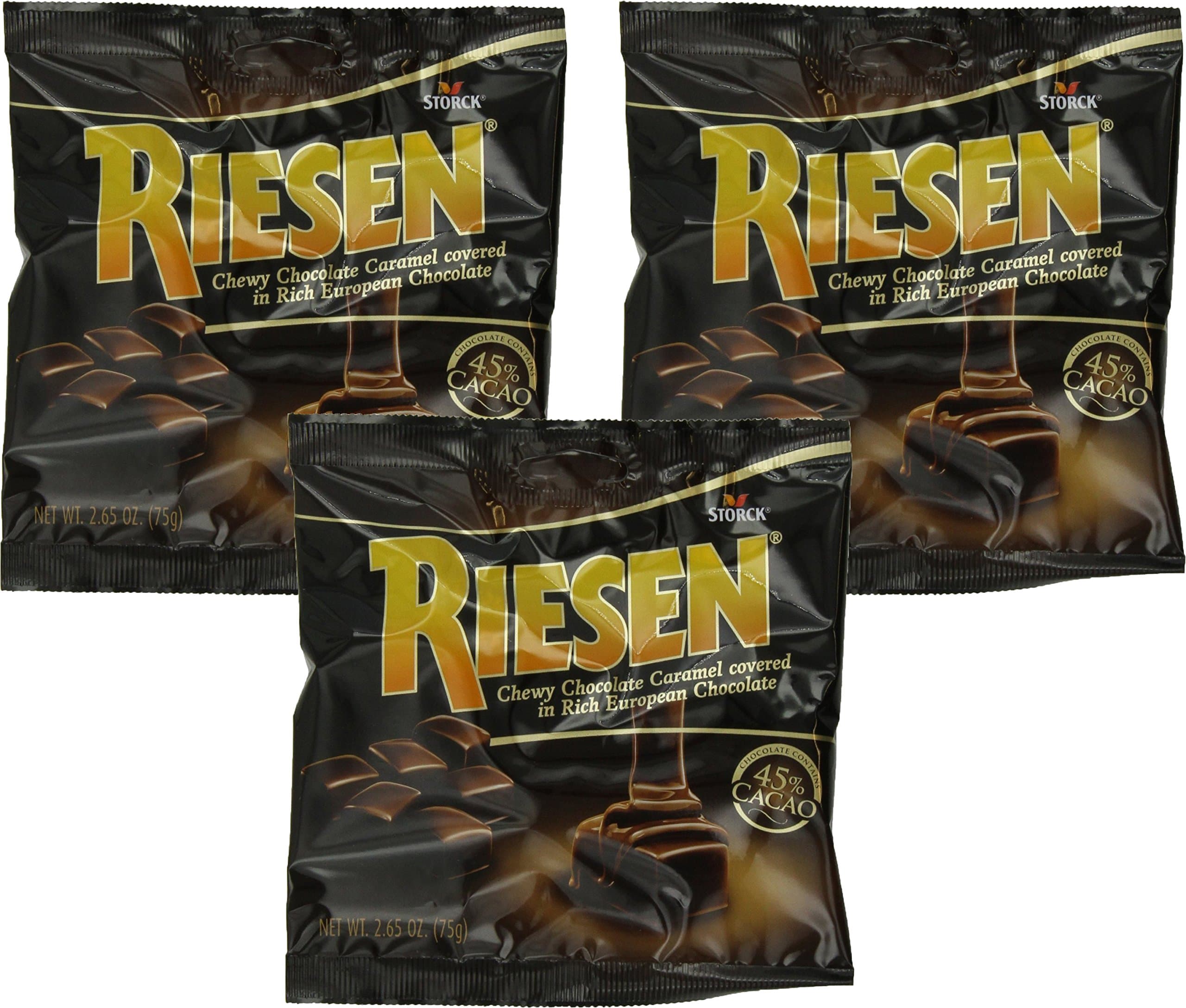 Chewable Chocolate Caramel; 2.65 Ounces (Pack of 3)