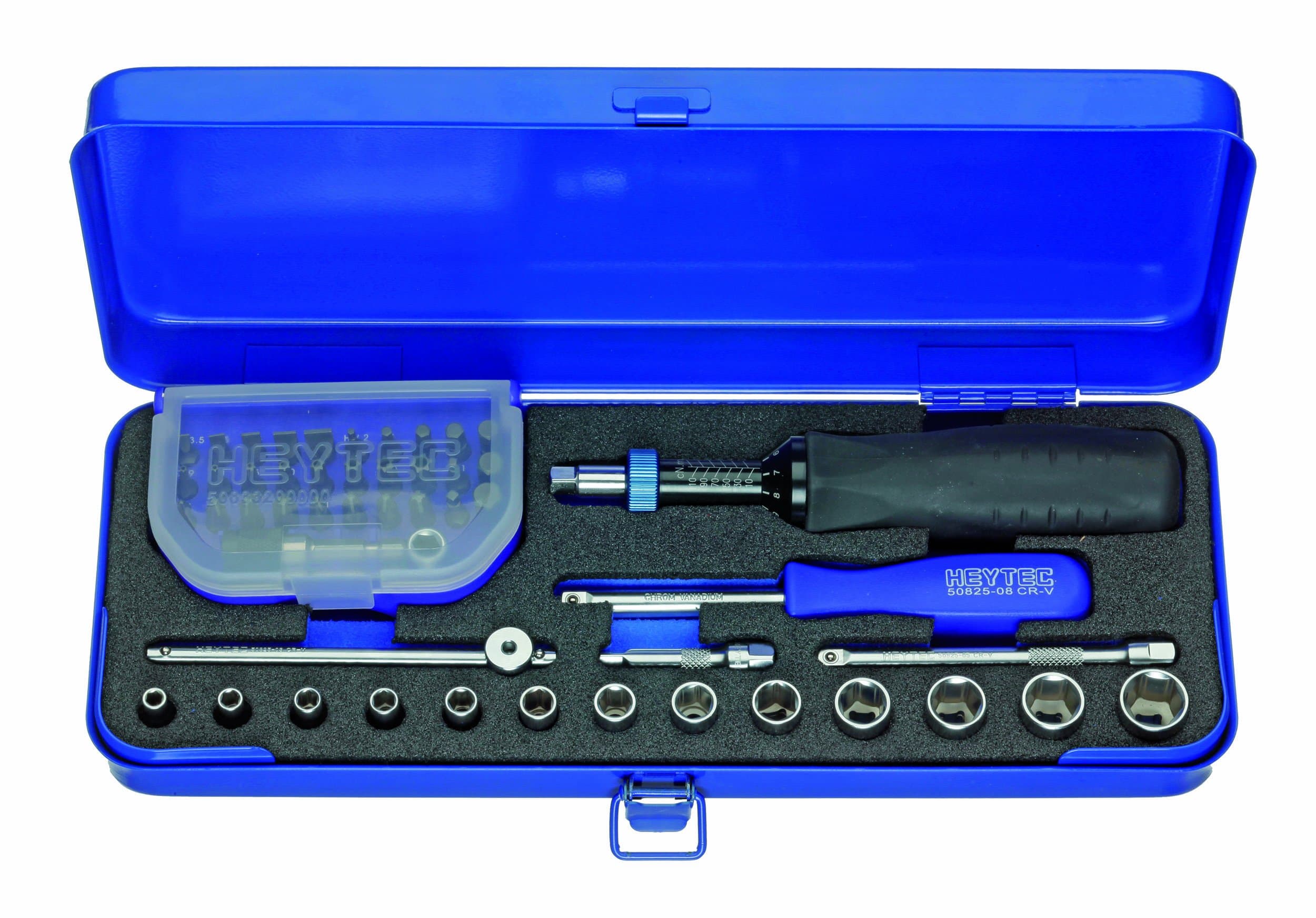 Heyco Heytec 50878255000 Combined Set of Torque Screwdriver and Sockets