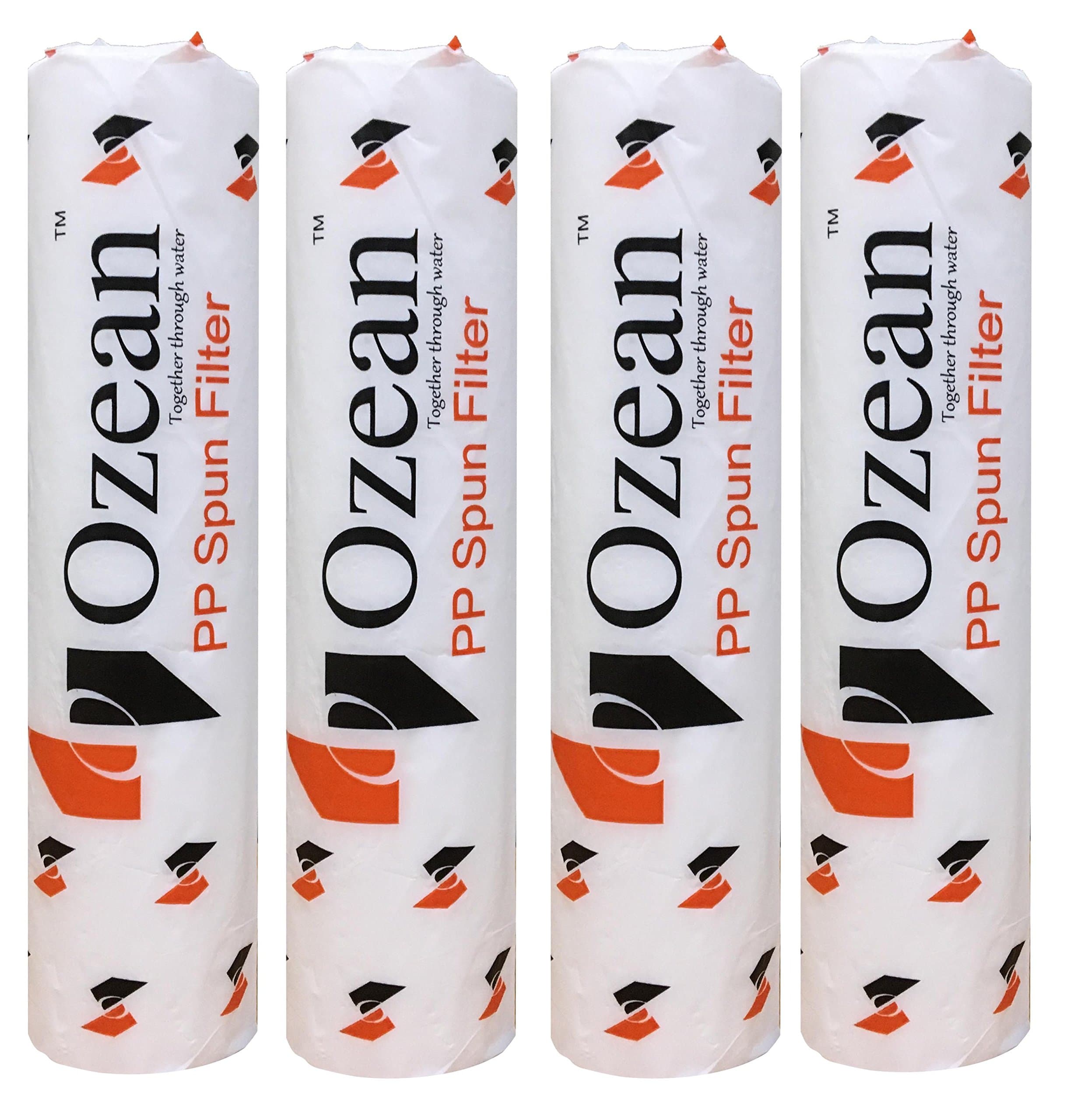 OZEAN 10" Spun Filter Cartridge for Water Purifier - 4 Pcs