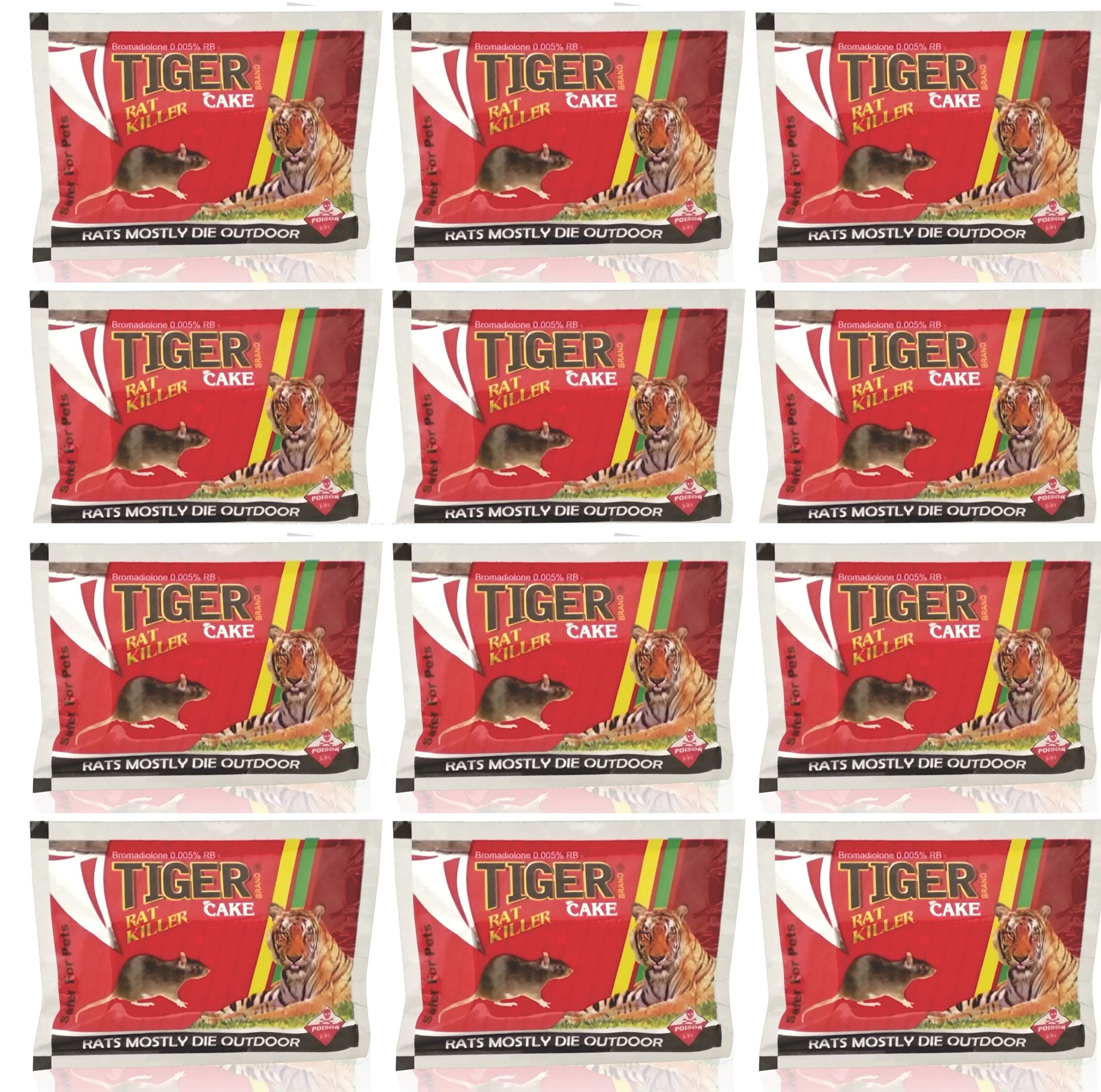 Home Biscuit Rat Killer Rodent Control Cake (25gm, 12 piece) - Green