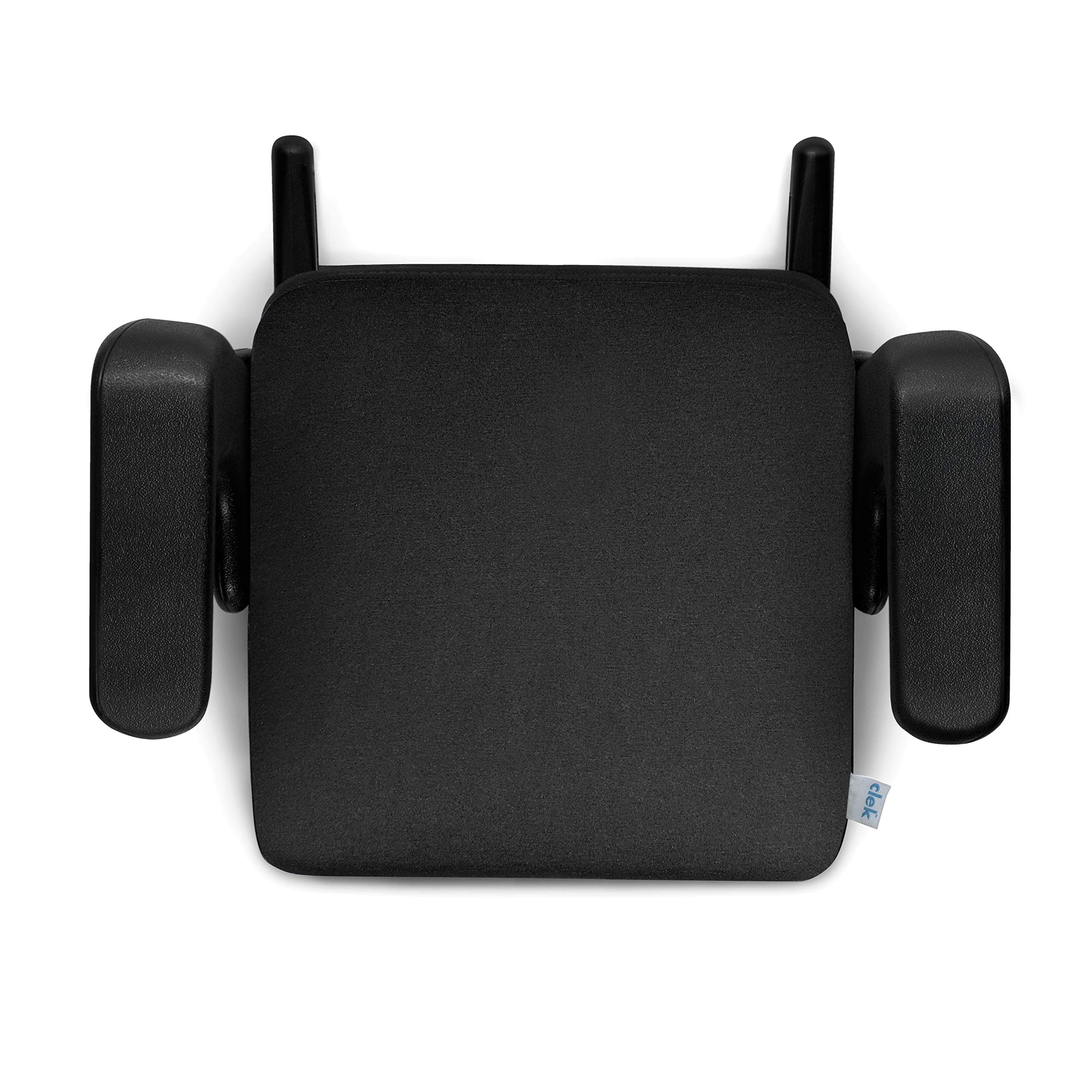 Ozzi Backless Booster Car Seat with Padded Comfort Cube Construction, Removable Seat Cover, and Latch Connectors, Lightweight at Just 5 lb (Carbon)