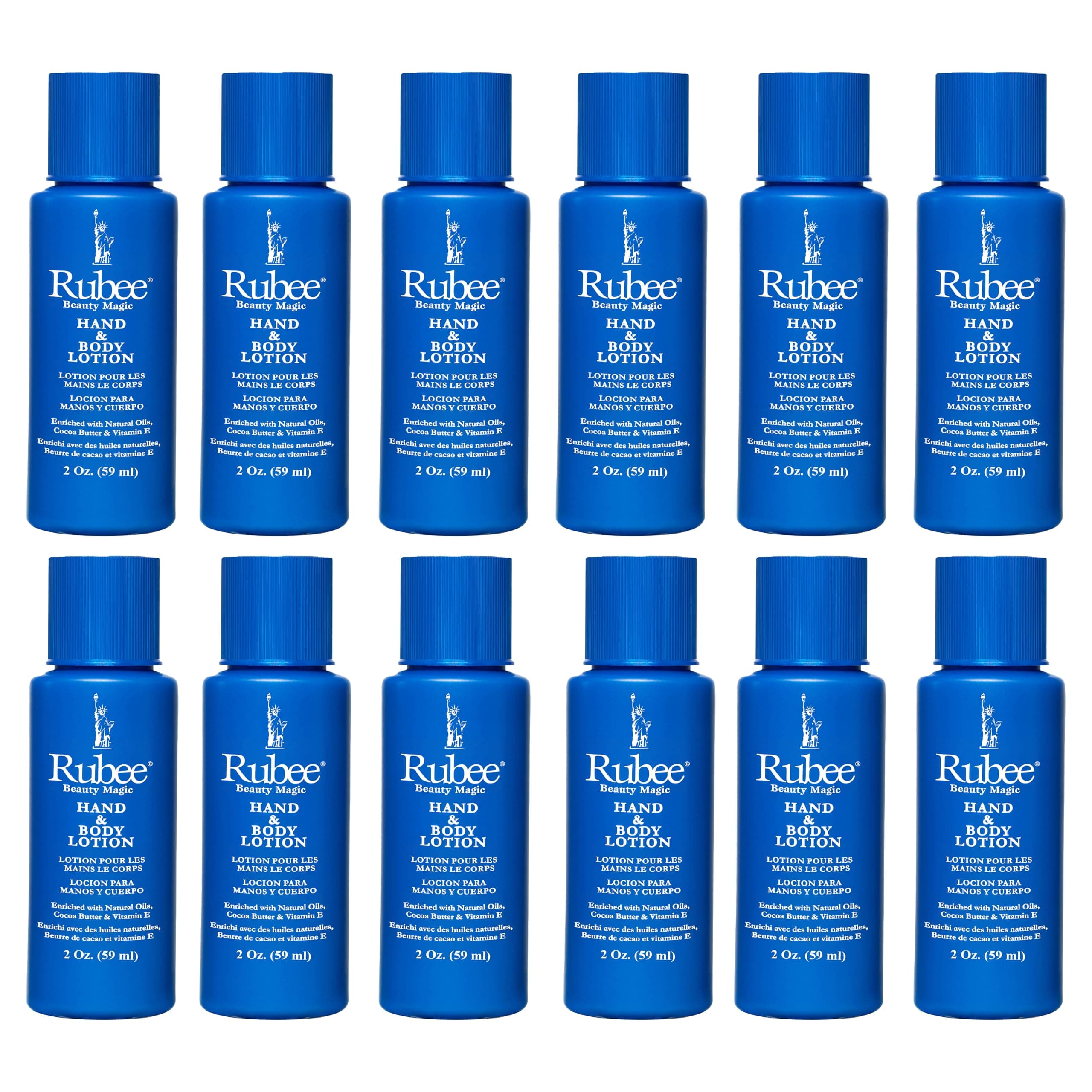 Rubee Hand & Body Lotion 2 Ounce (12 Pack)