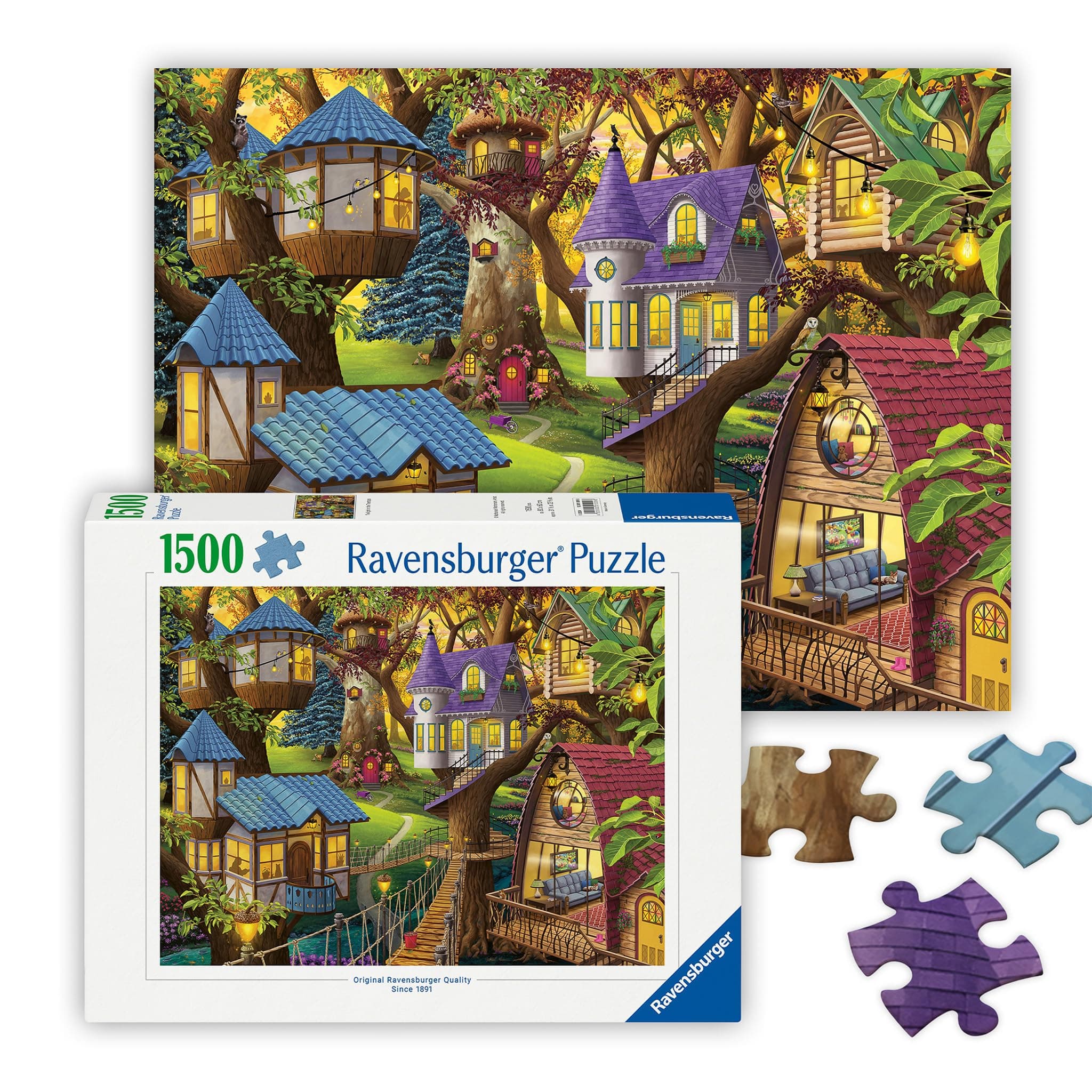 Ravensburger Twilight in The Treetops 1500 Piece Jigsaw Puzzle for Adults - 12001009 - Handcrafted Tooling, Made in Germany, Every Piece Fits Together Perfectly