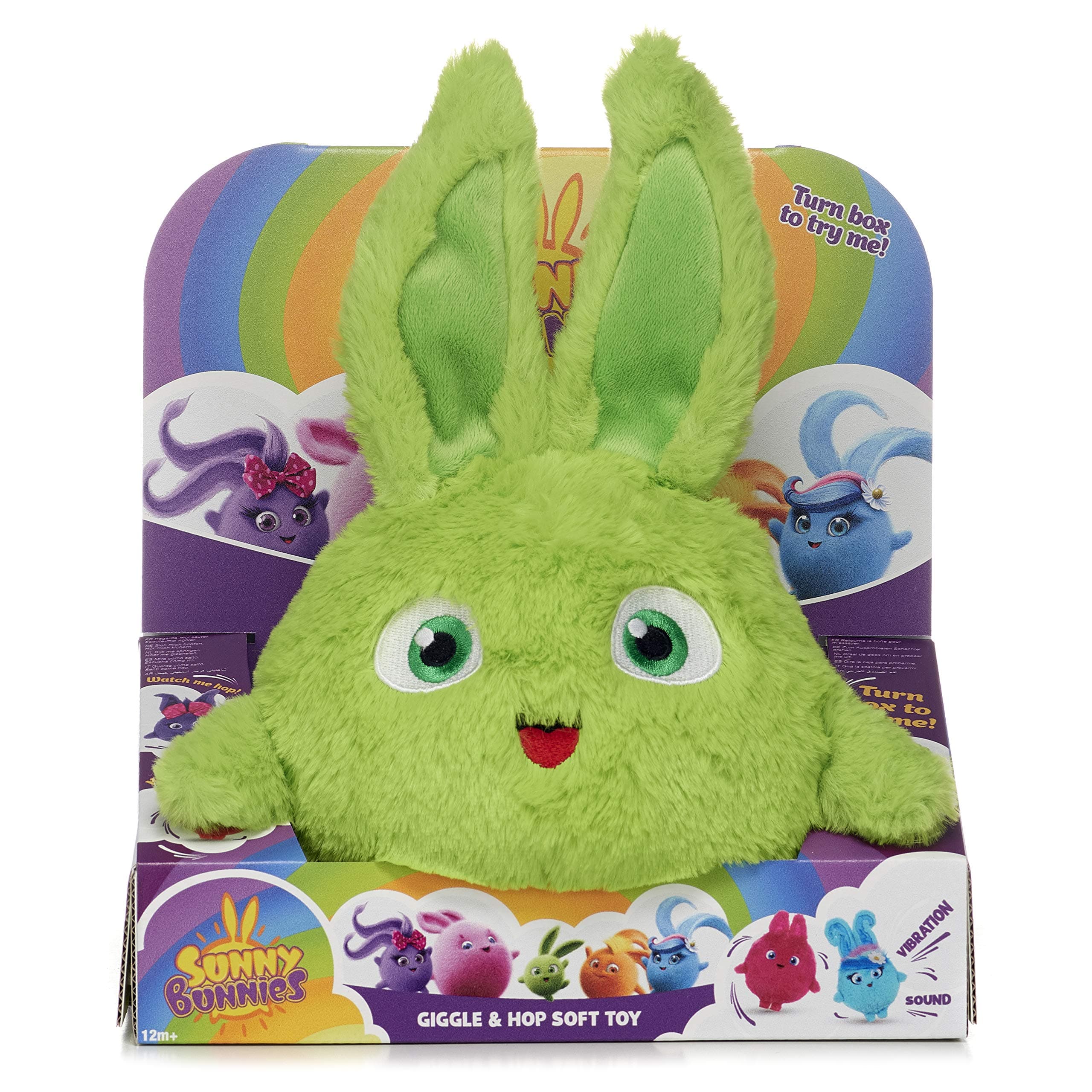 Posh Paws Sunny Bunnies Large Feature Hopper Giggle & Hop Soft Toy - 29cm (11 inch)