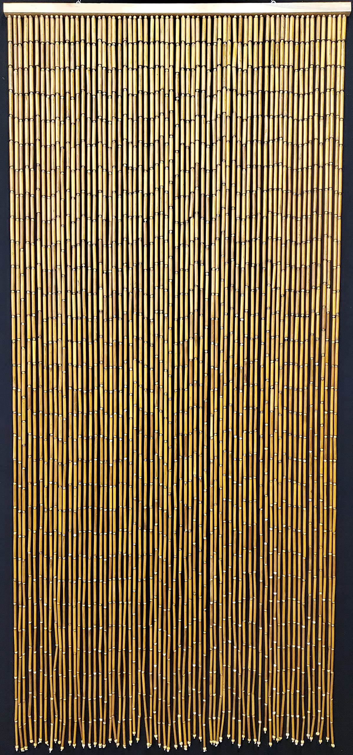 ABeadedCurtain - Real Bamboo Beaded Curtain - Large Diameter Bamboo Beads - Commercial Durability