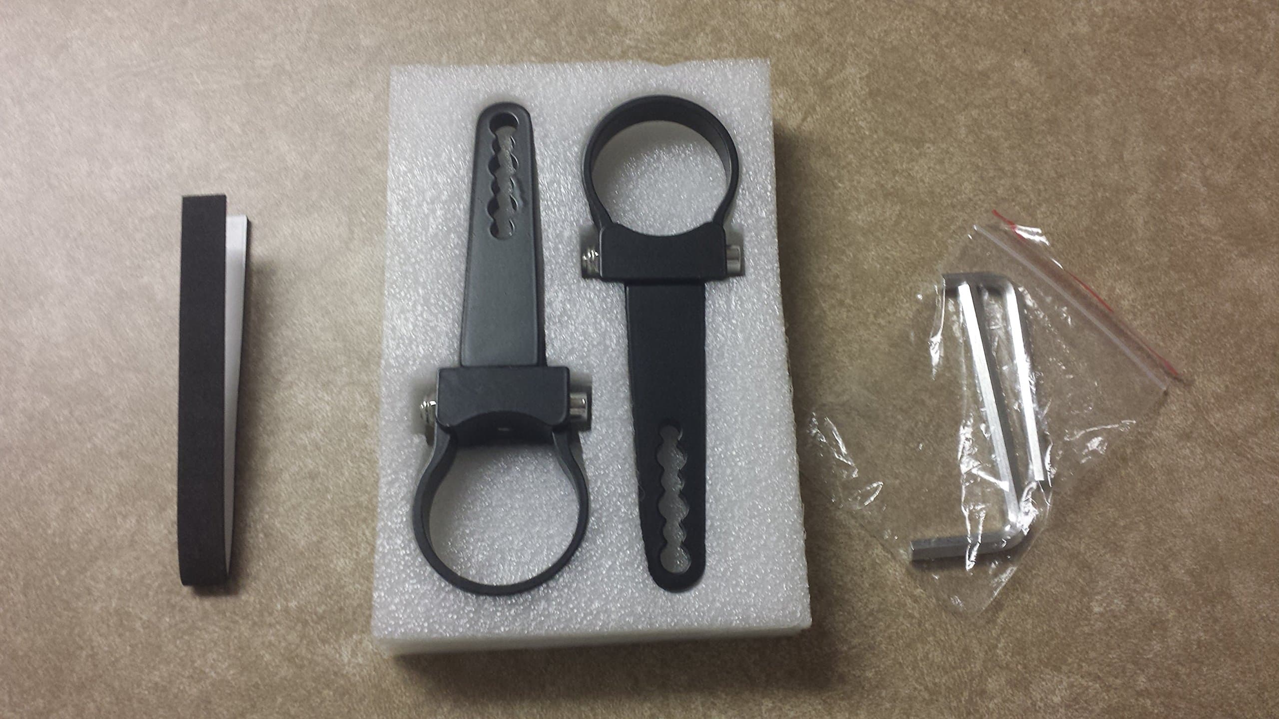 Wd Electronics Yamaha YXZ and Viking and Rhino Aluminum 1.75" Inch Roll Bar Bull Bar LED Light Bar Mount Adjustable Degrees - Pair of 1 3/4" Brackets