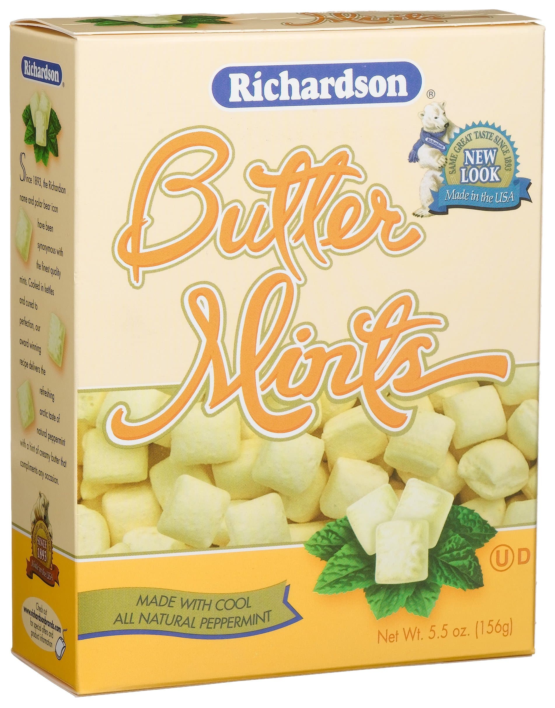 Richardson Butter Mints, 5.5-Ounce Boxes (Pack of 12)