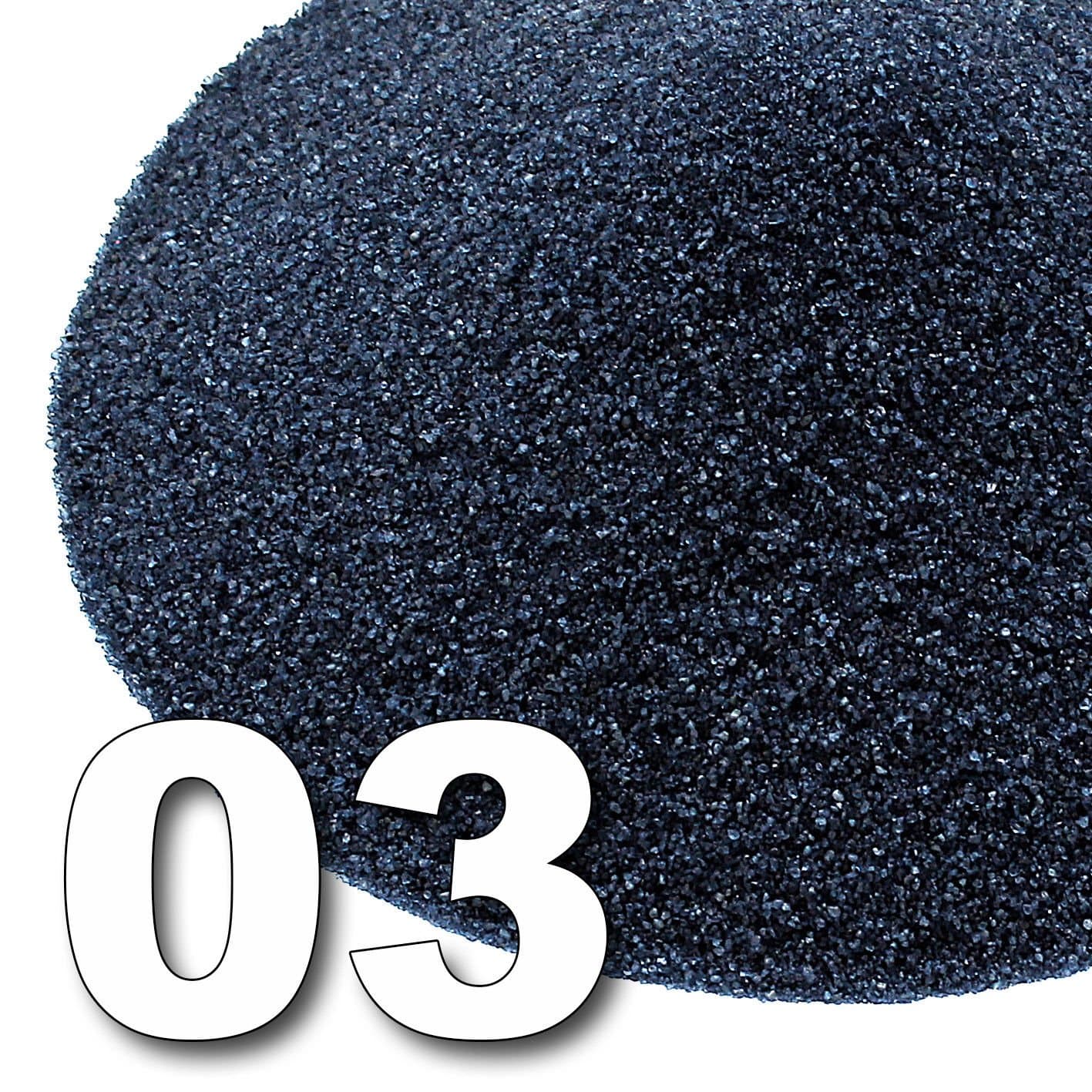 0.5Kg Colorful Decorative Sand Aquarium Vases, Quartz Rainbow Diameter 0.1-0.4mm (3 Navy Blue)