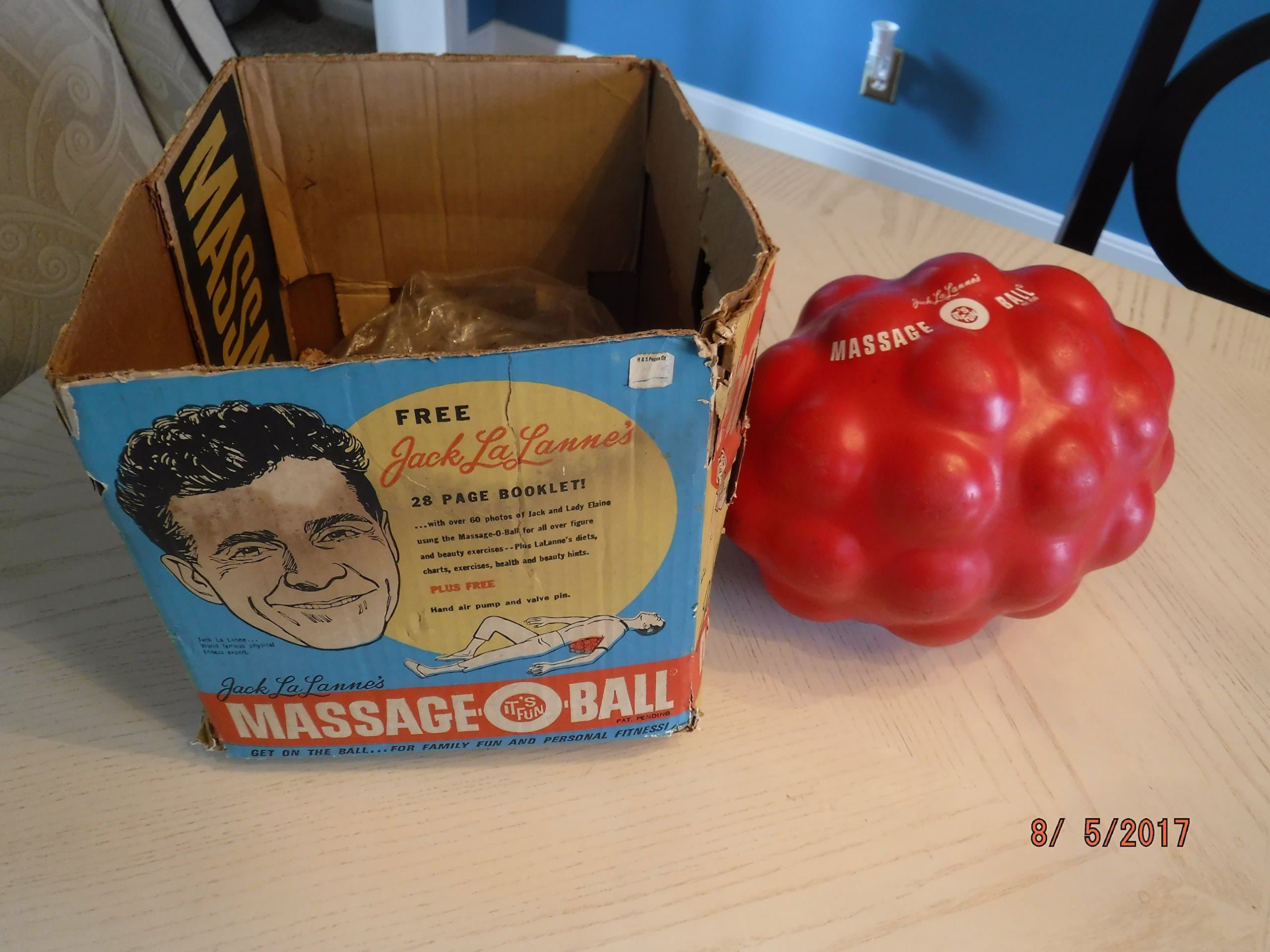 JACK LALANE 1970's Massage Ball in the Original Box