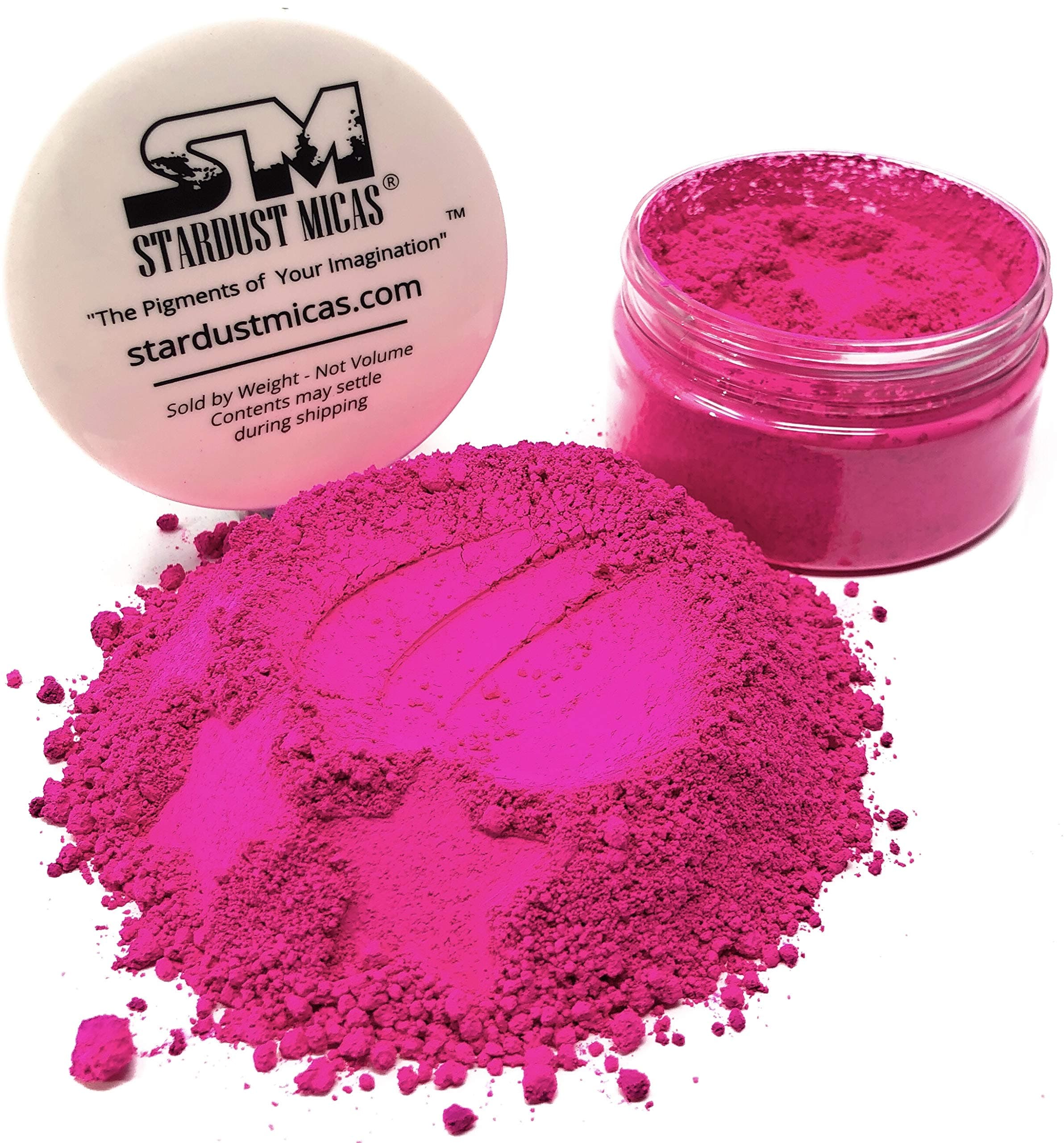 Hot Pink Pigment Powder for Resin, Matte Wood Inlay Powder, Neon Pink Mica Powder for Soap Making, Bright Pigment Powder for Resin, Soap Stable Mica Stardust Micas Hot Pink (Hot Pink, 36 Gram Jar)
