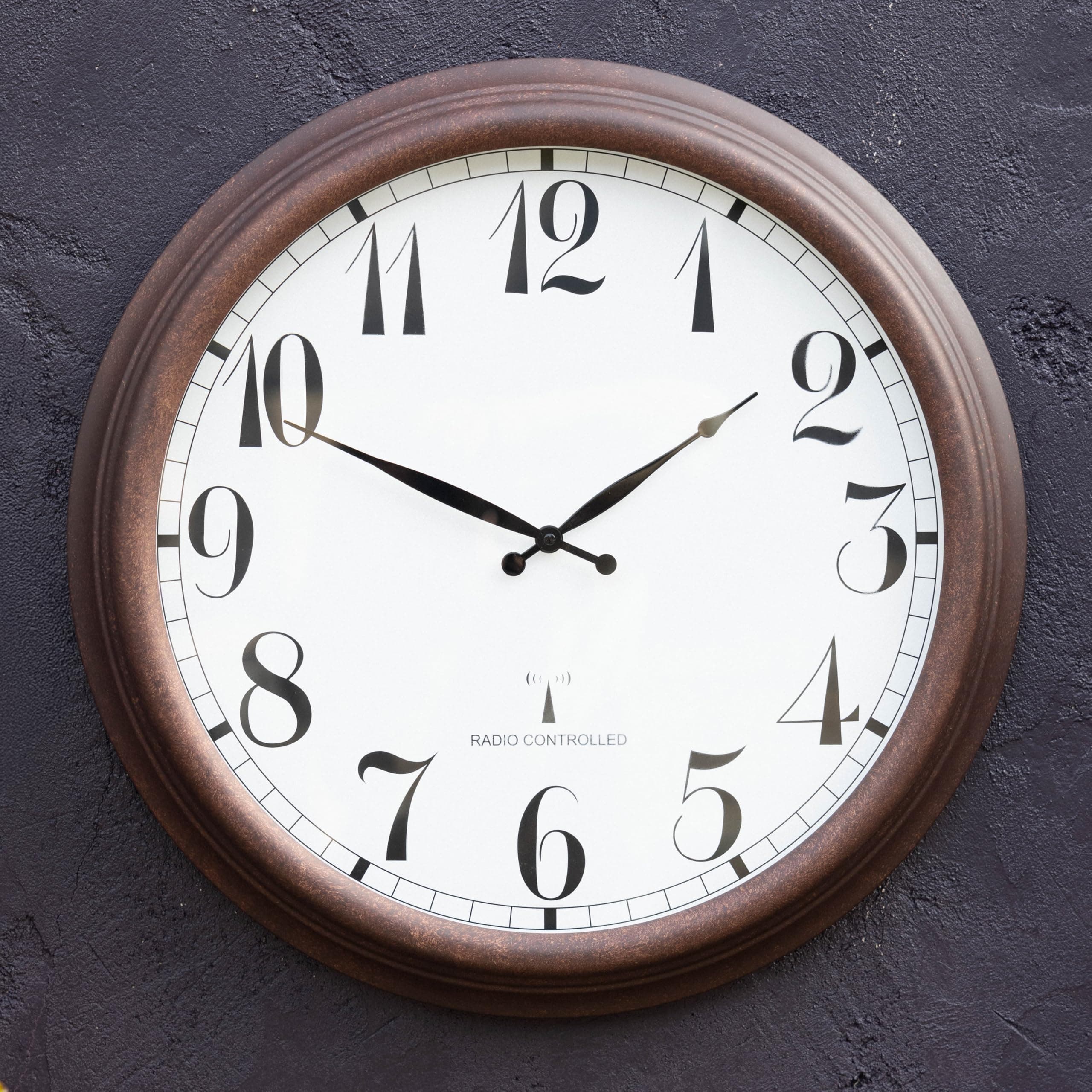 – About Time Perfect Time Radio Controlled Outdoor Garden Clock - 57cm