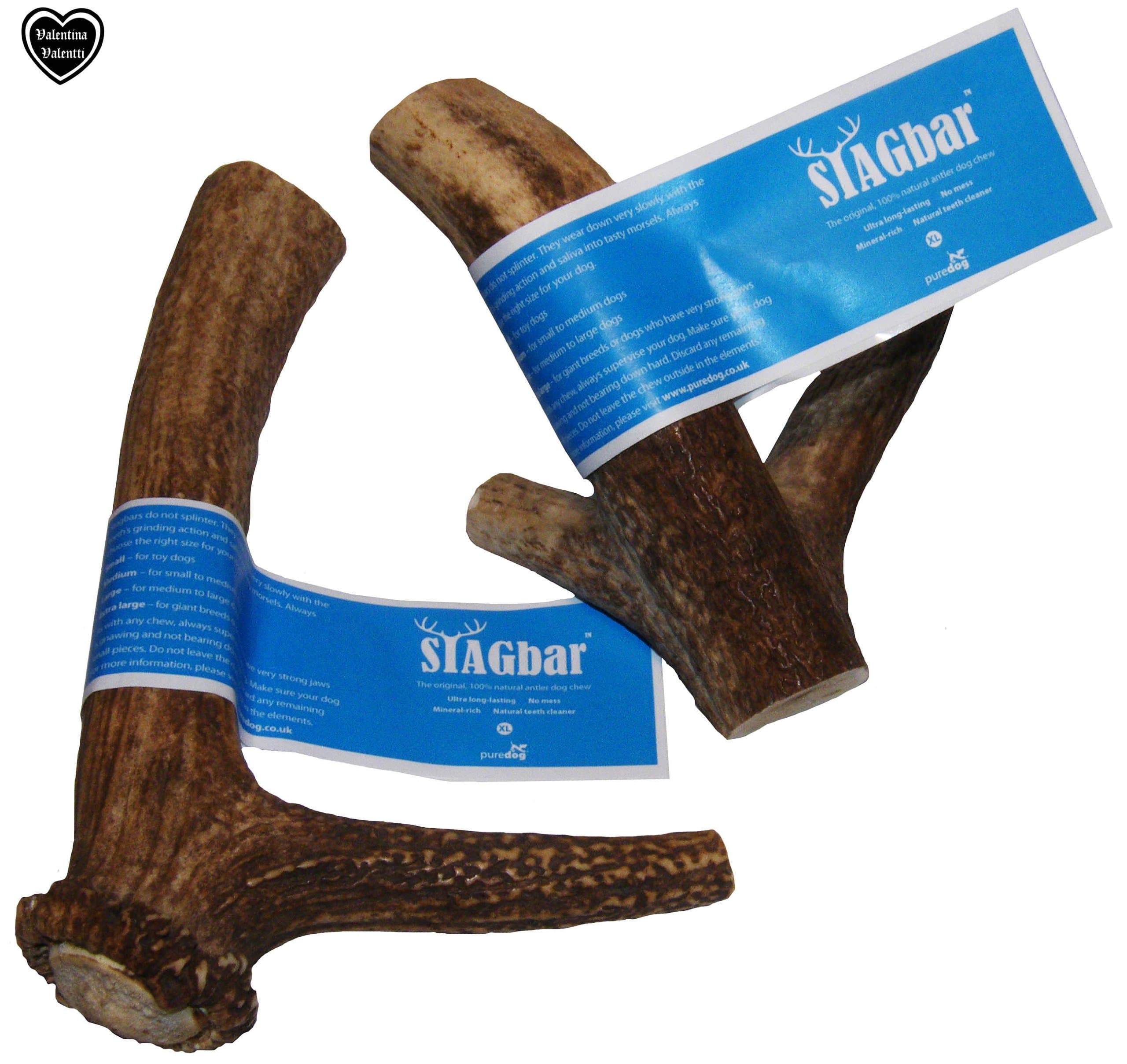 Stagbar The Original, 100% Natural, Antler Dog Puppy Chew XL Size