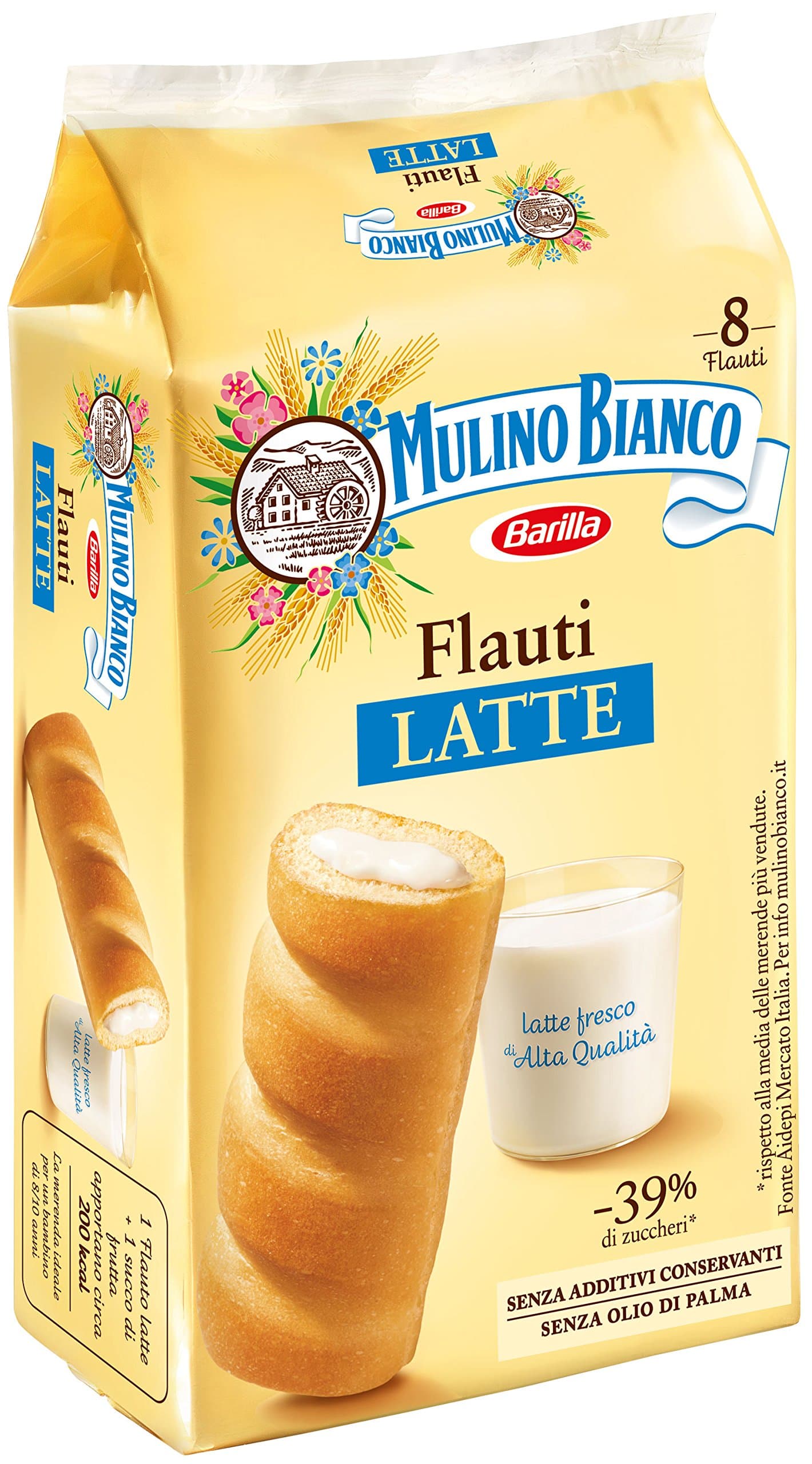 Mulino Bianco Flauti With Milk Cream(280G)