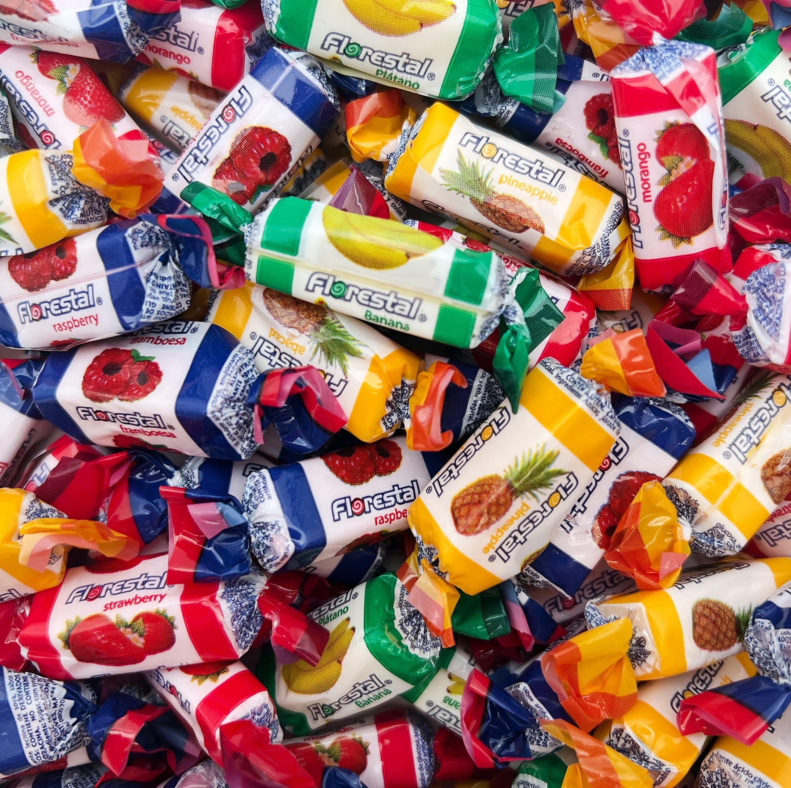 FUNTASTY Assorted Taffy Candy, Fruit and Berry Flavors, 1.5-Pound Pack
