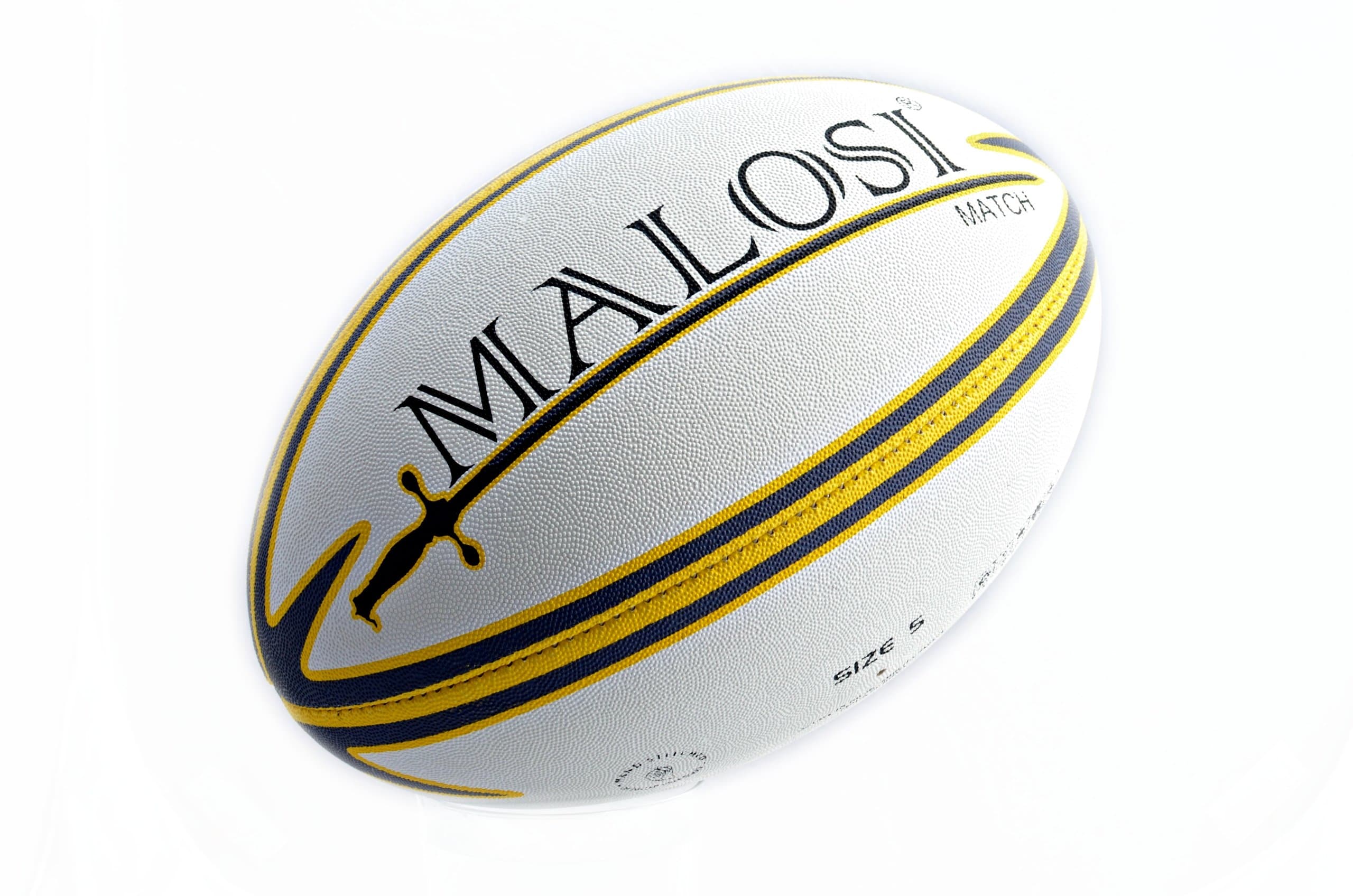 Rugby Ball (Match Quality) - Malosi Saber, Official Size 5 [Closeout Sale]