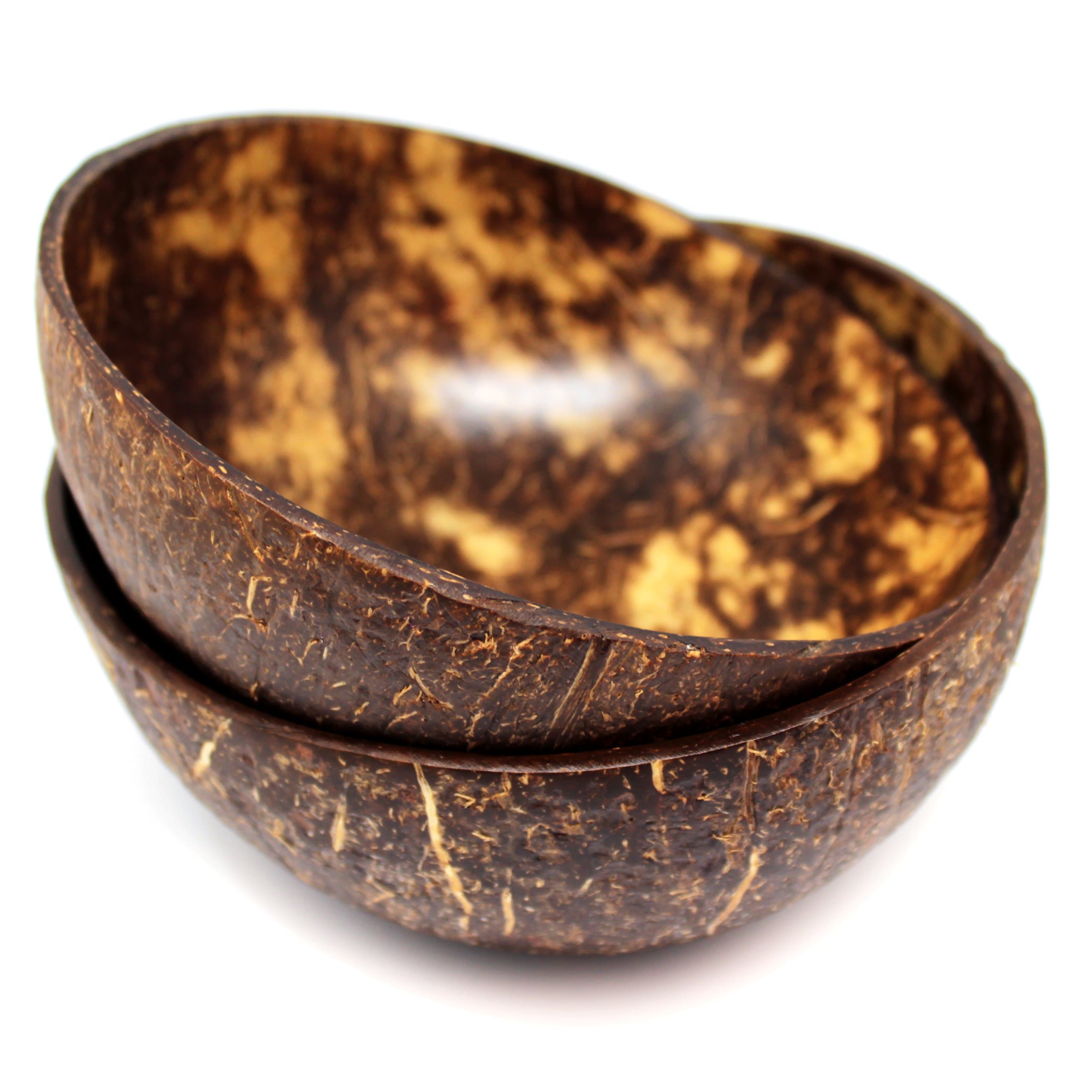 Mamatura Coconut Bowls | 2 Large Coco-Bowls - Buddha-Bowls | 100% Natural