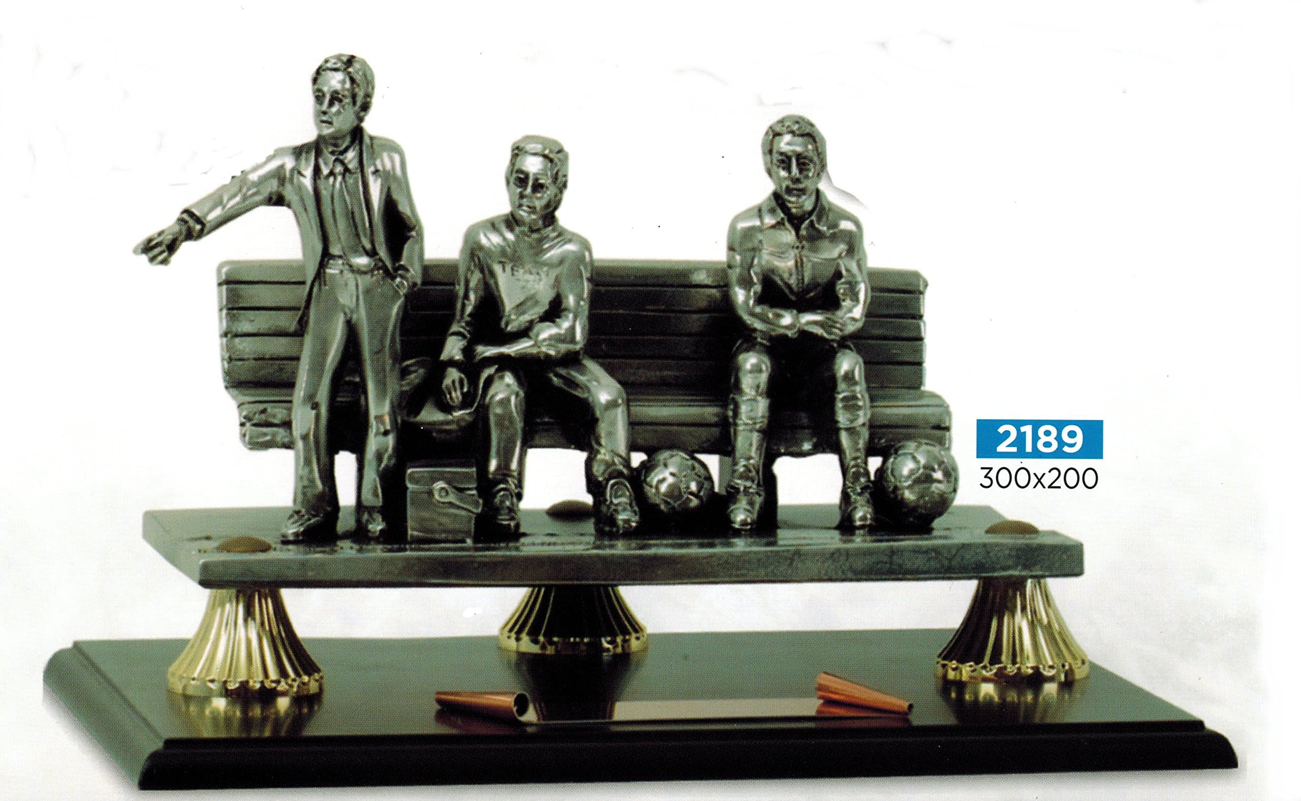 Trophy Football Bench Coach – 30 x 20 cm – Finished – Made in Italy