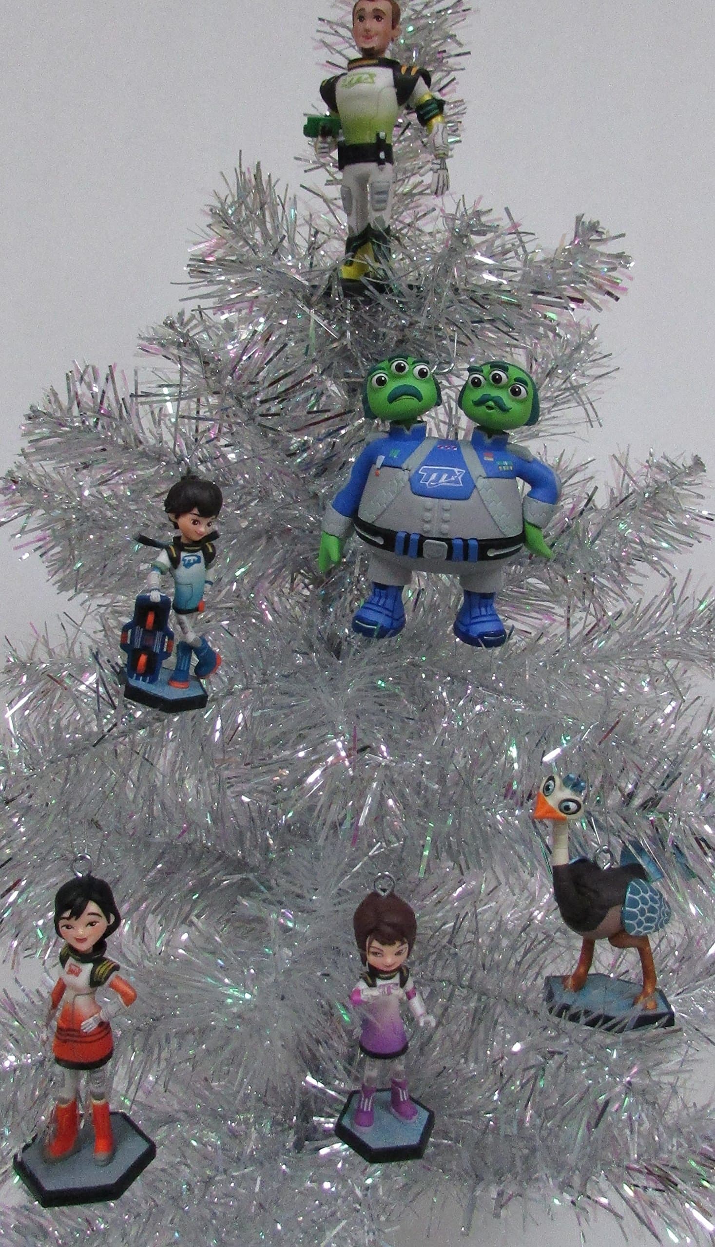 Disney MILES From TOMORROWLAND Christmas Tree Ornament Set Featuring Miles, Loretta, Phoebe, Leo, Merc, Watson and Crick, Ornaments Average 2.5" to 4" Tall