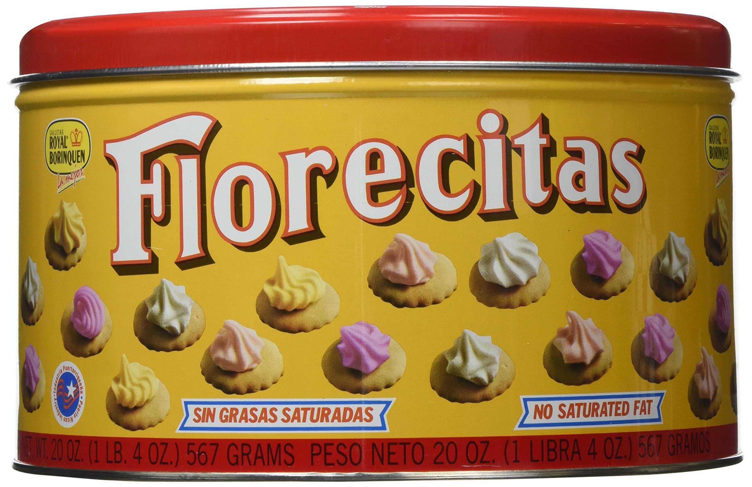 2 set - Florecitas Iced Gems Cookies By Royal Borinquen 20 oz