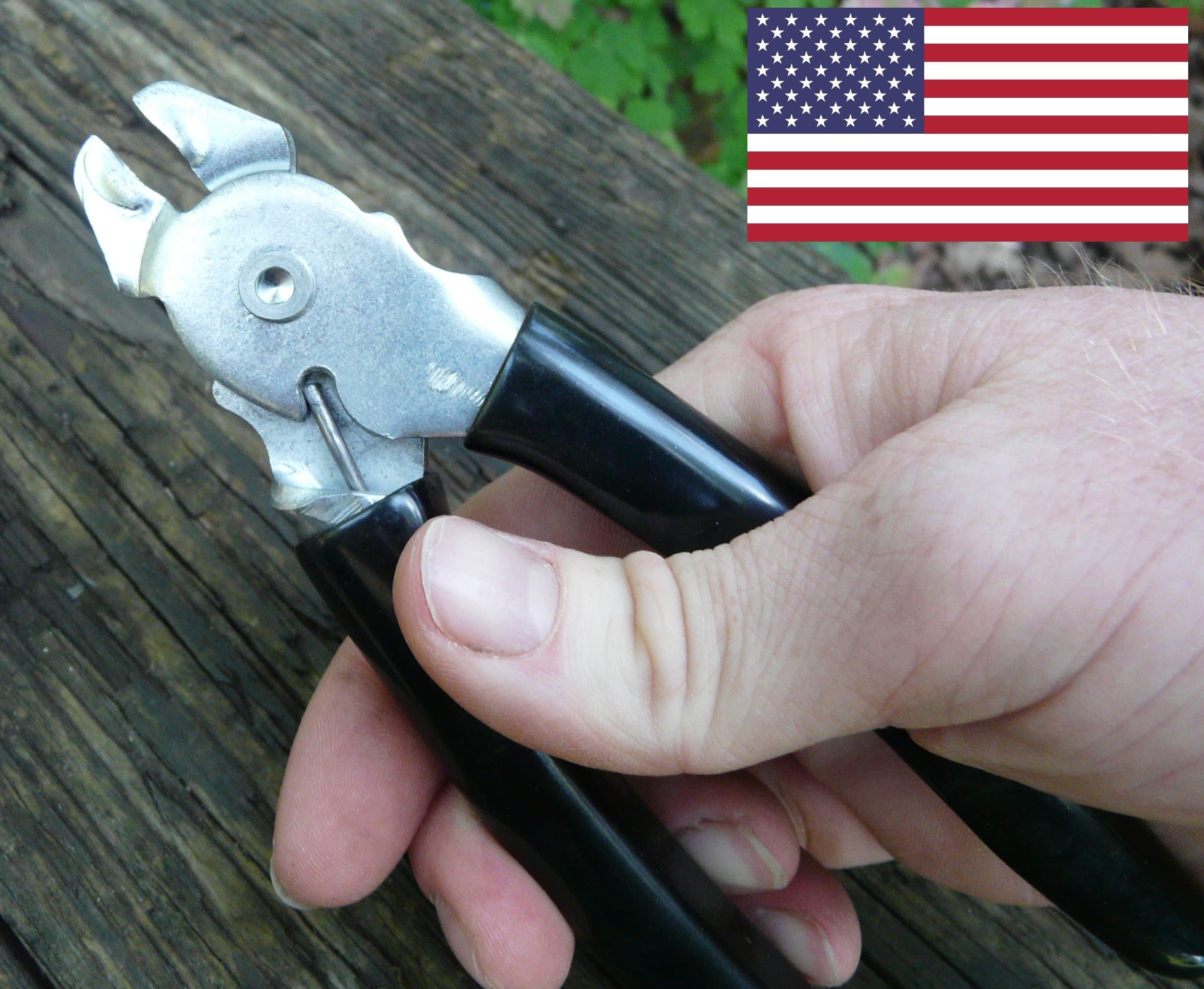 Hog ring pliers for tight closure of hog rings up to 1/2" USA MADE