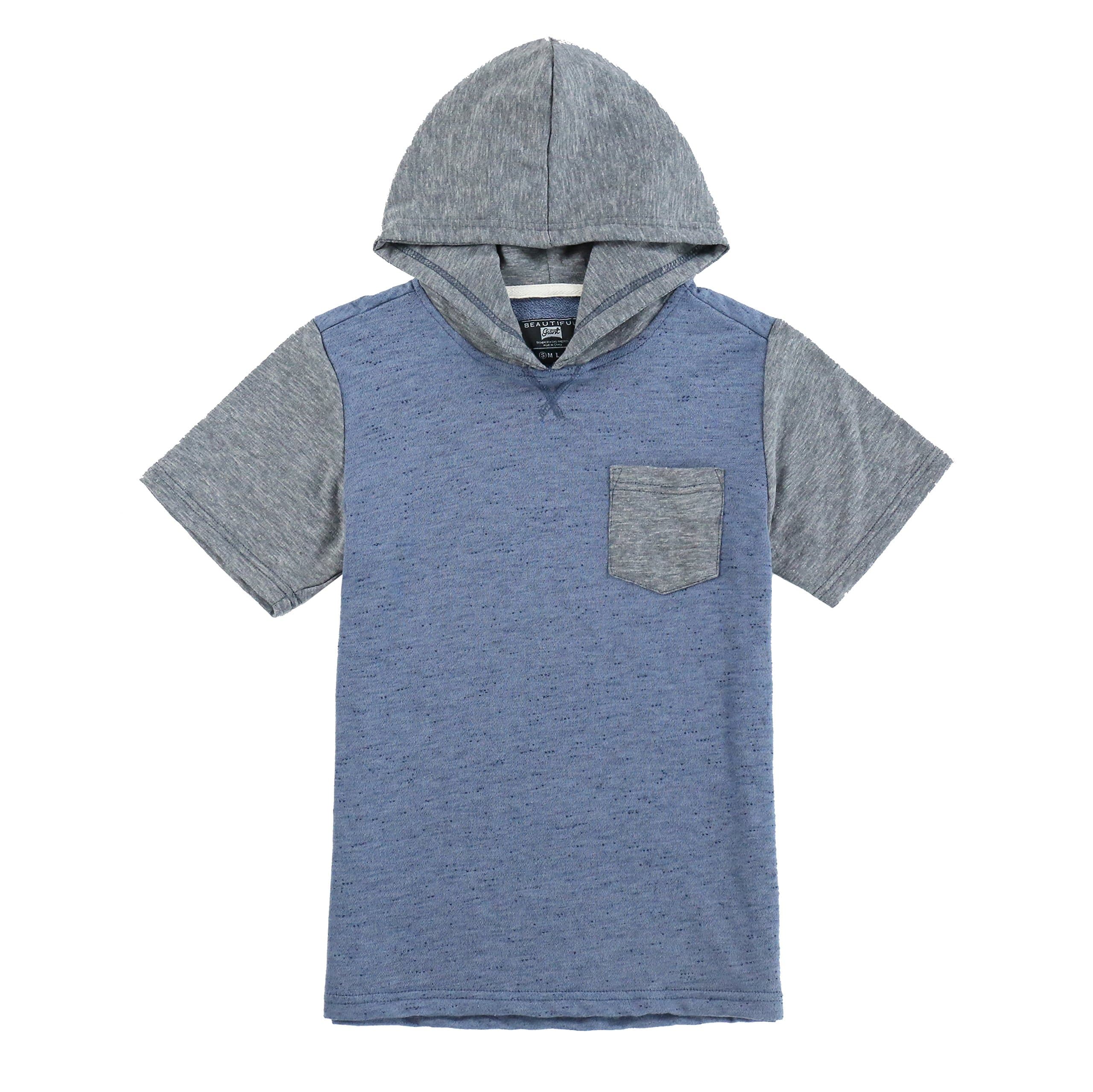 TWain Boys' Casual Short Sleeve Twin Brother Matching Hoodie T-Shirt