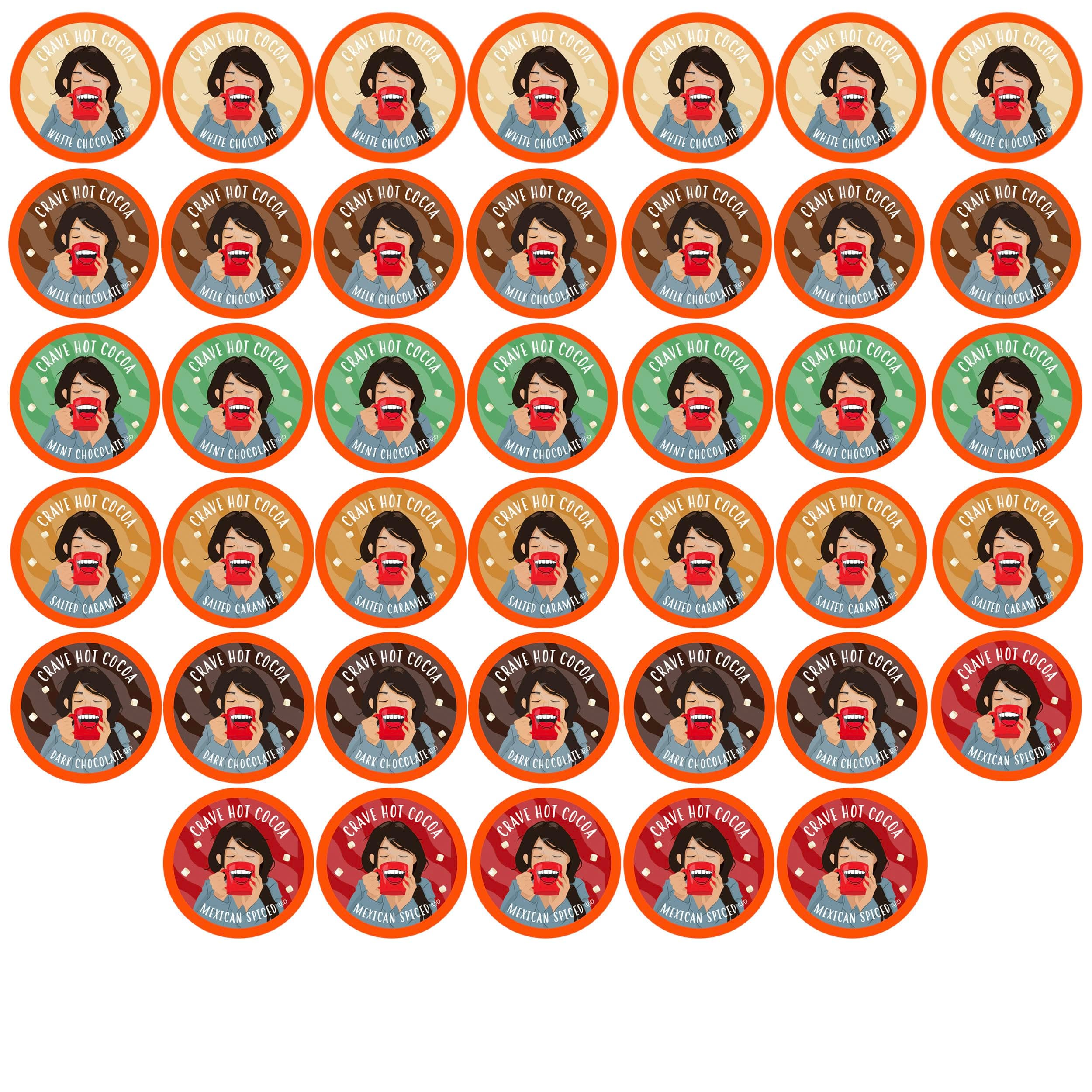 Hot Chocolate Pods Variety Pack, Compatible with 2.0 K-Cup Brewers, Assorted Variety Pack 40 Count