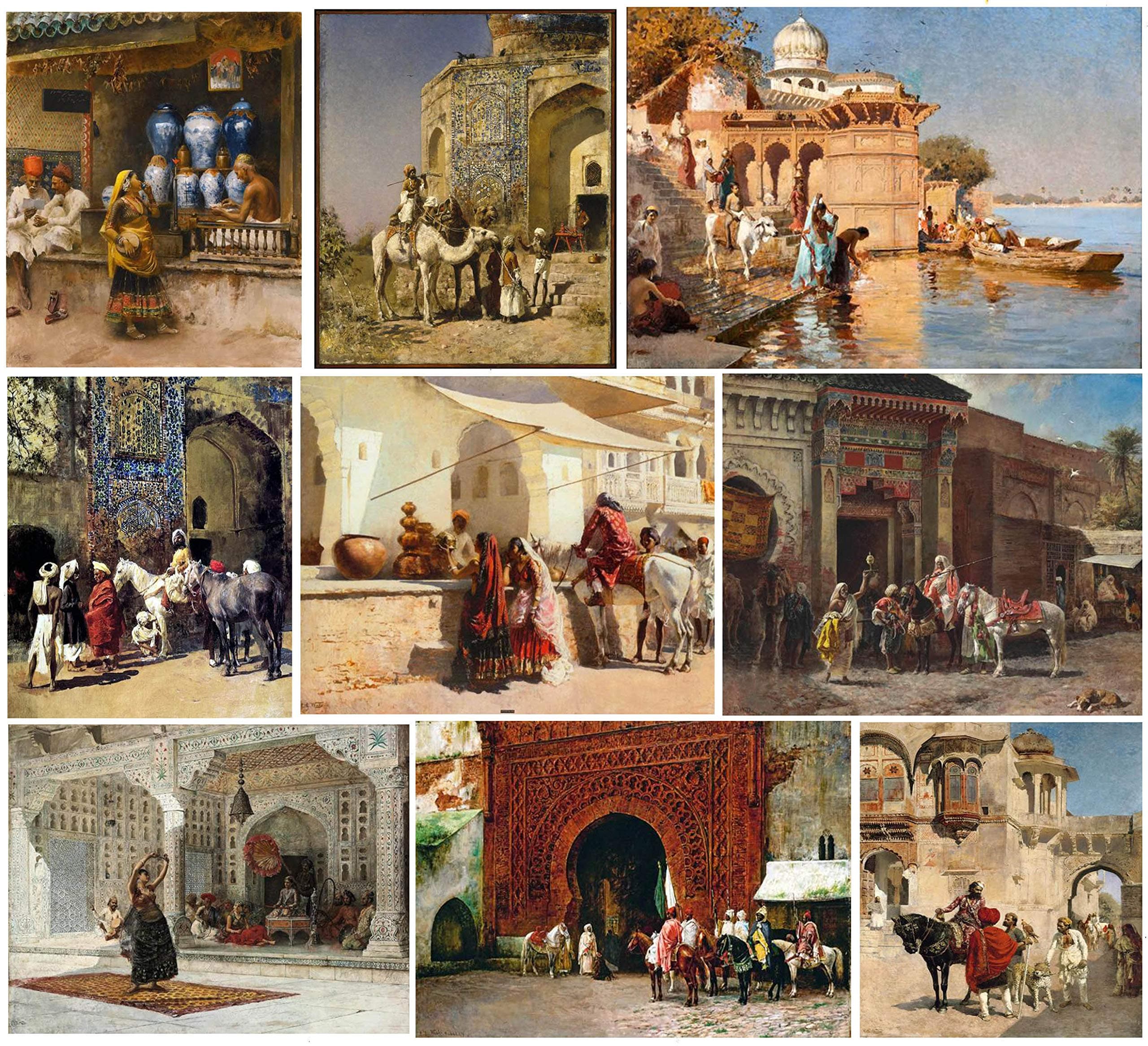 TallengeTallenge Edwin Lord Weeks Small Paper Poster (12 x 17 inches, Multicolor) - Set of 10