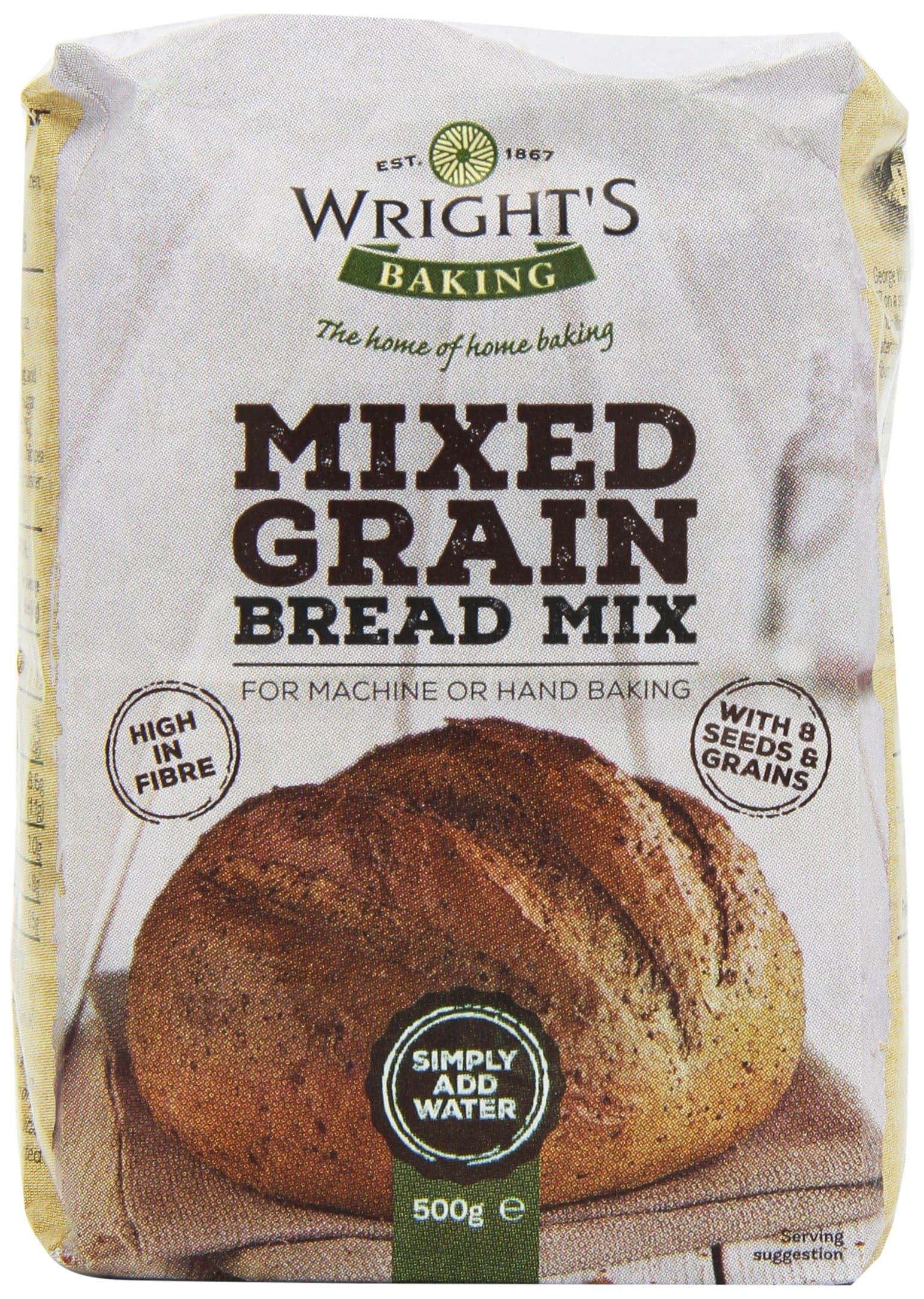 wrights bakingMixed Grain Bread Mix 500 g (Pack of 10)
