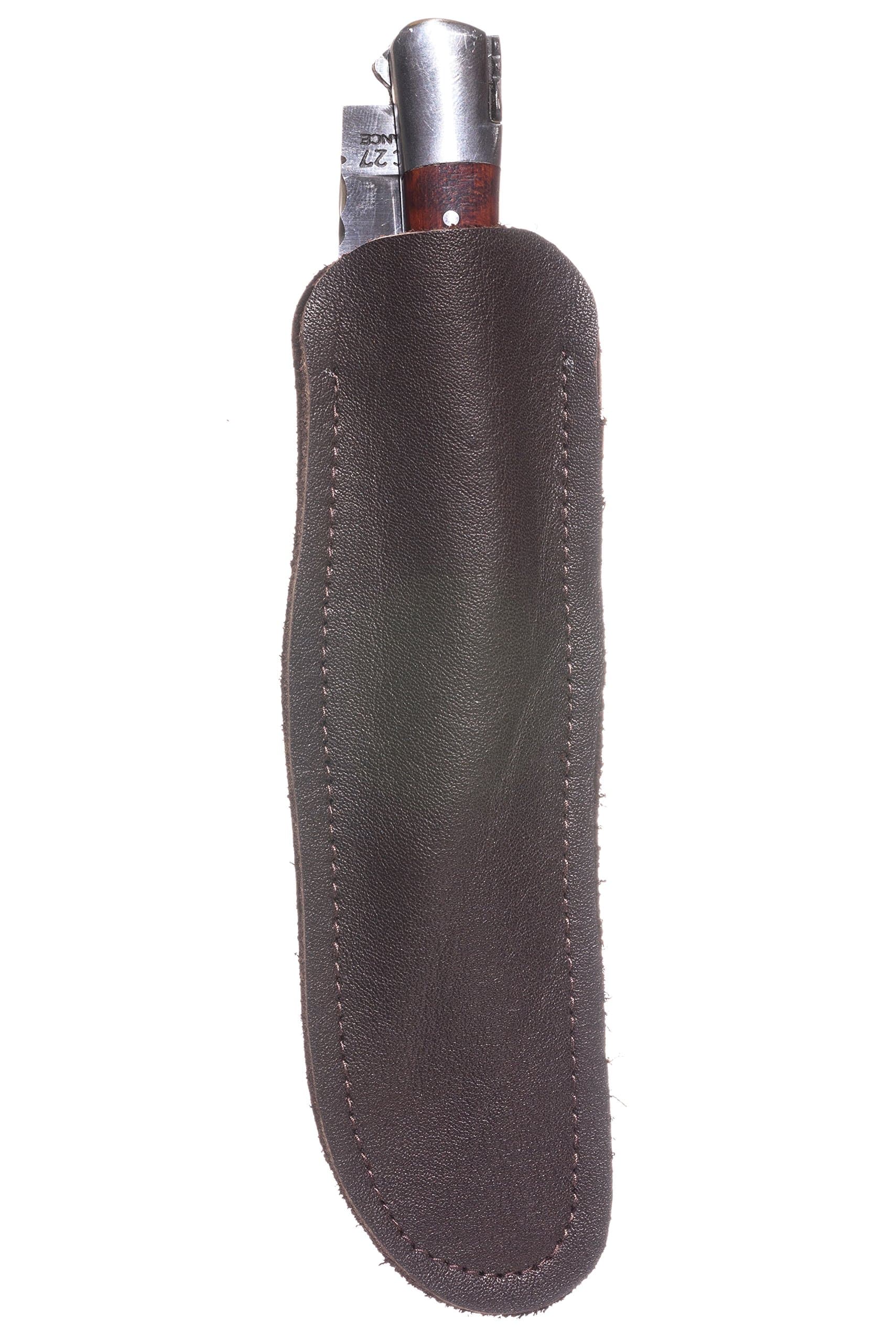 Premium Laguiole knife pouch | high quality leather | for lagiules knife | 14cm long 4cm wide | robust, light and great design