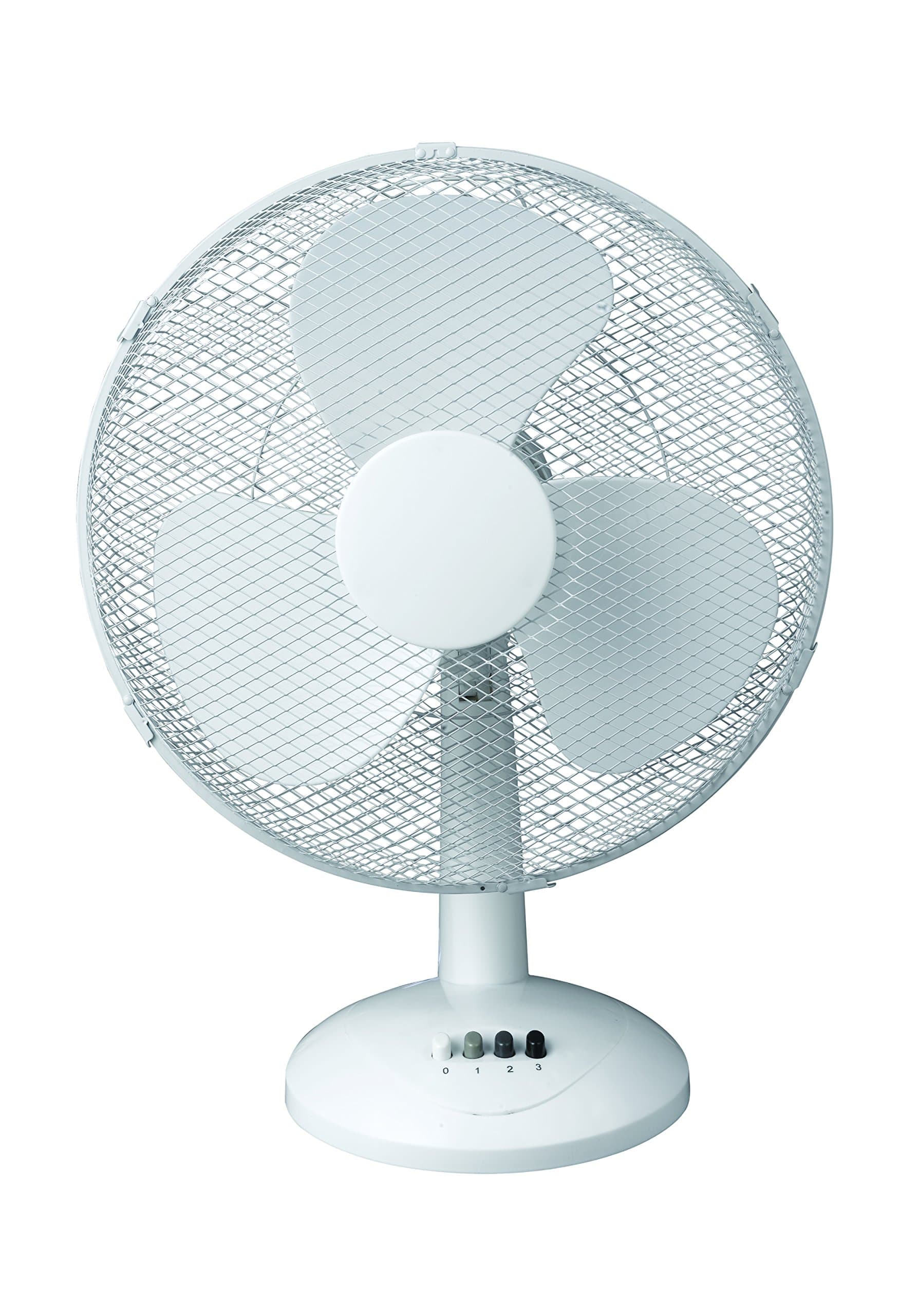 Fine Elements Oscillating Desk Fan, 16-Inch, White