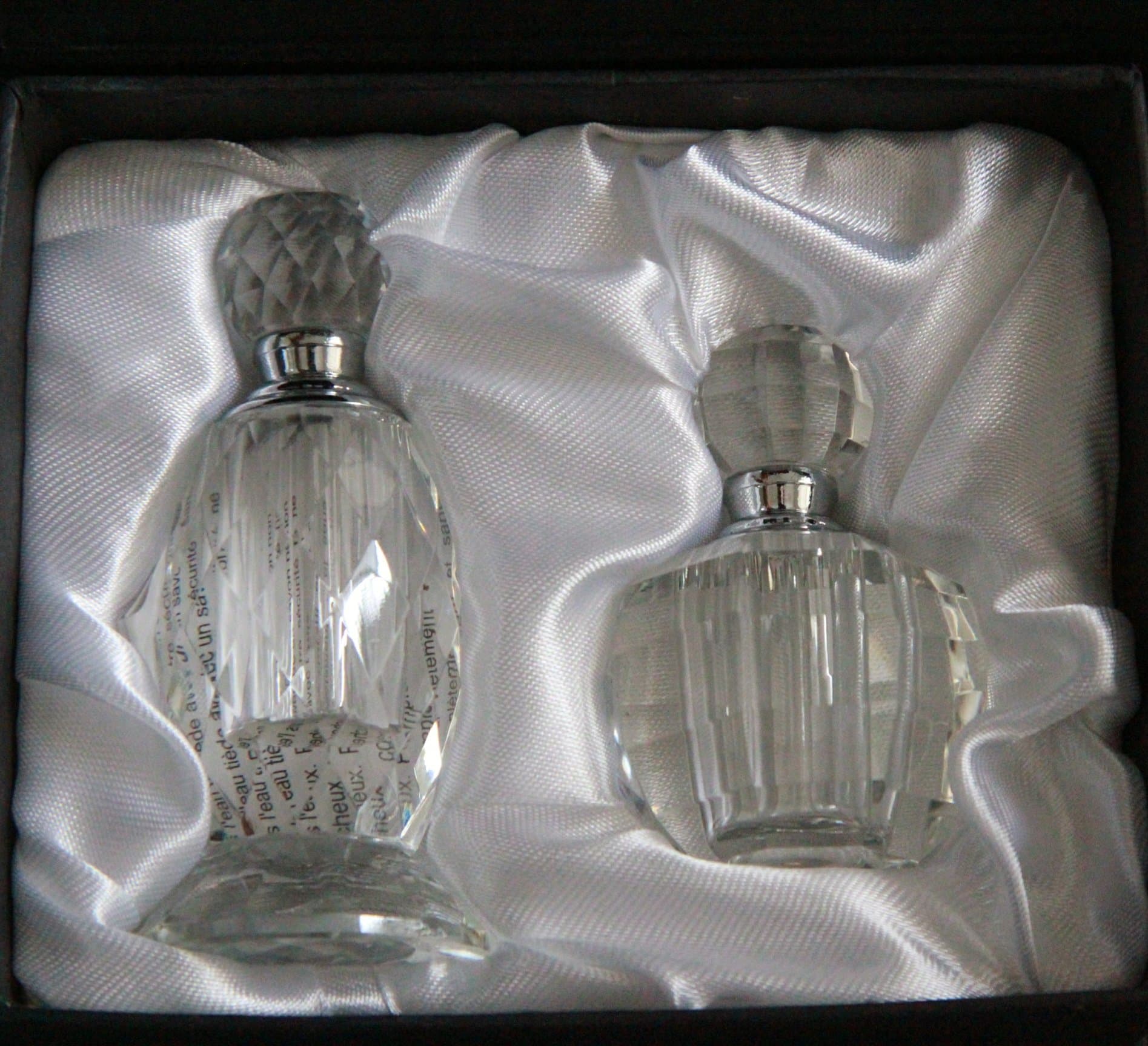 Crystal Perfume Bottle Set of 2