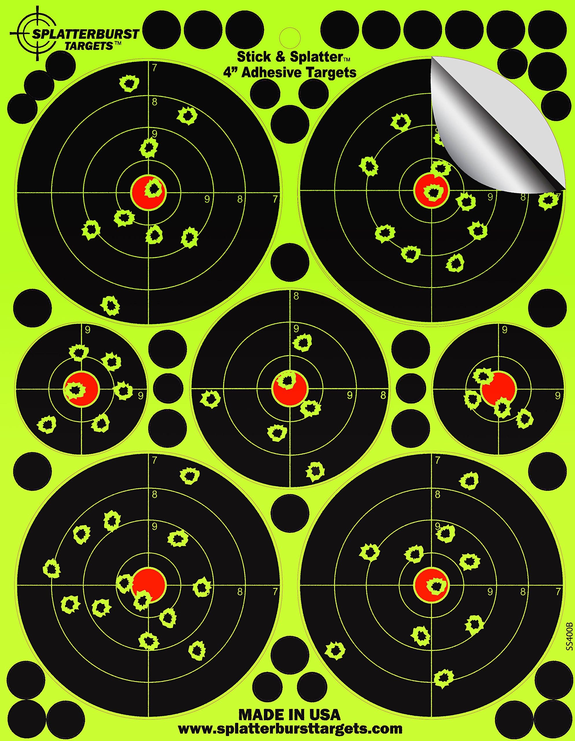 4" Stick & Splatter Targets