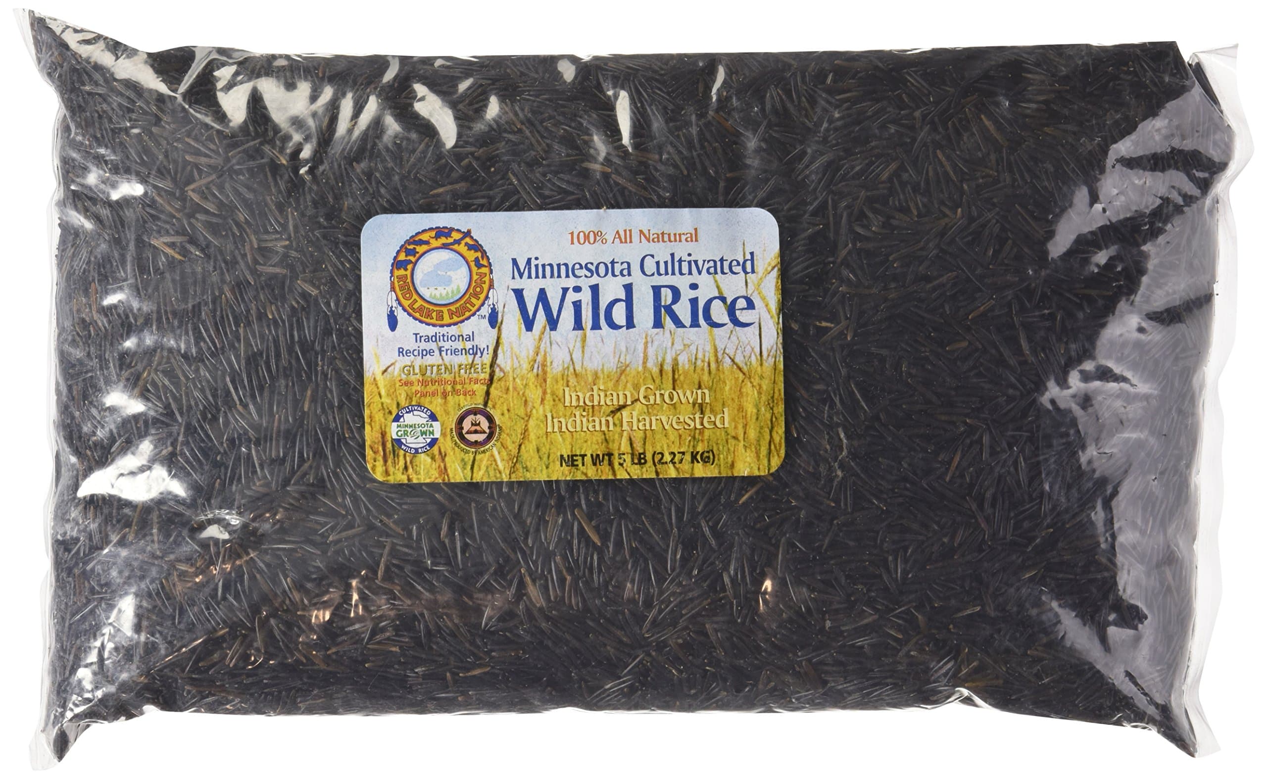 Red Lake Nation 100% All Natural Minnesota Cultivated Wild Rice, 5 Pounds